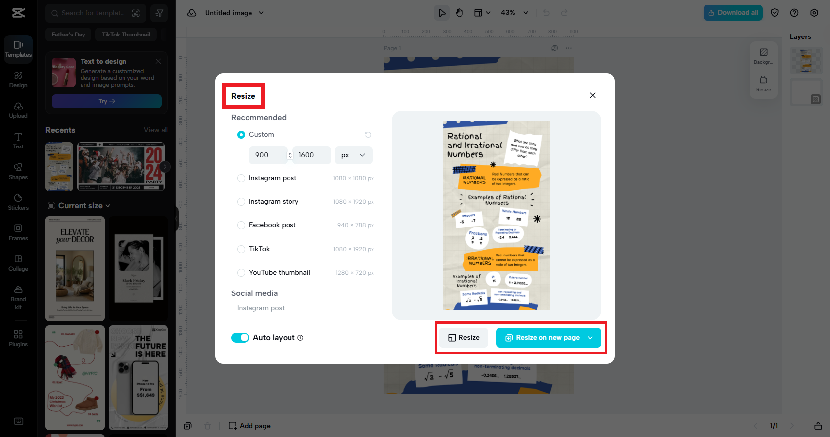 Elige tu resolución preferida