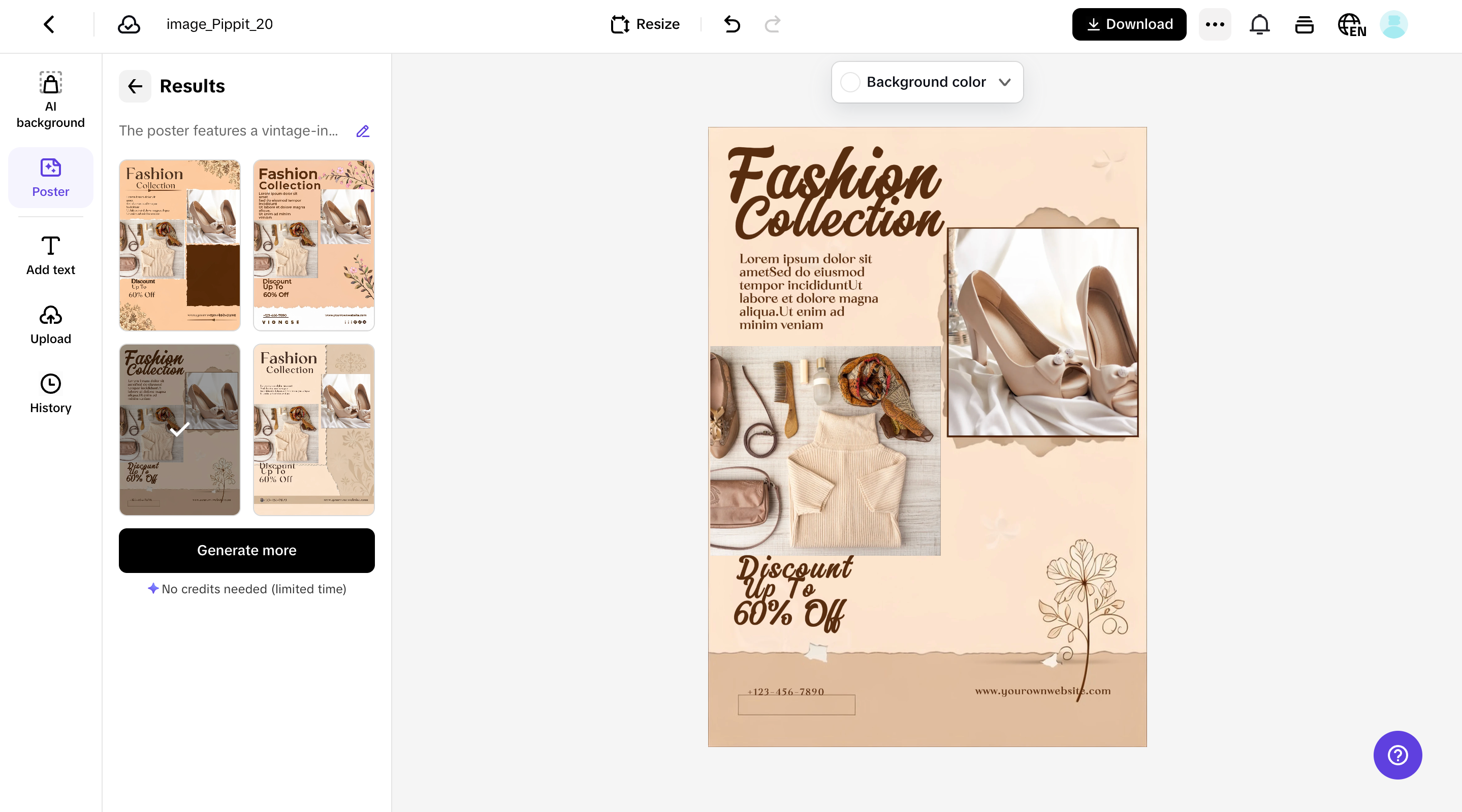 Customize your poster
