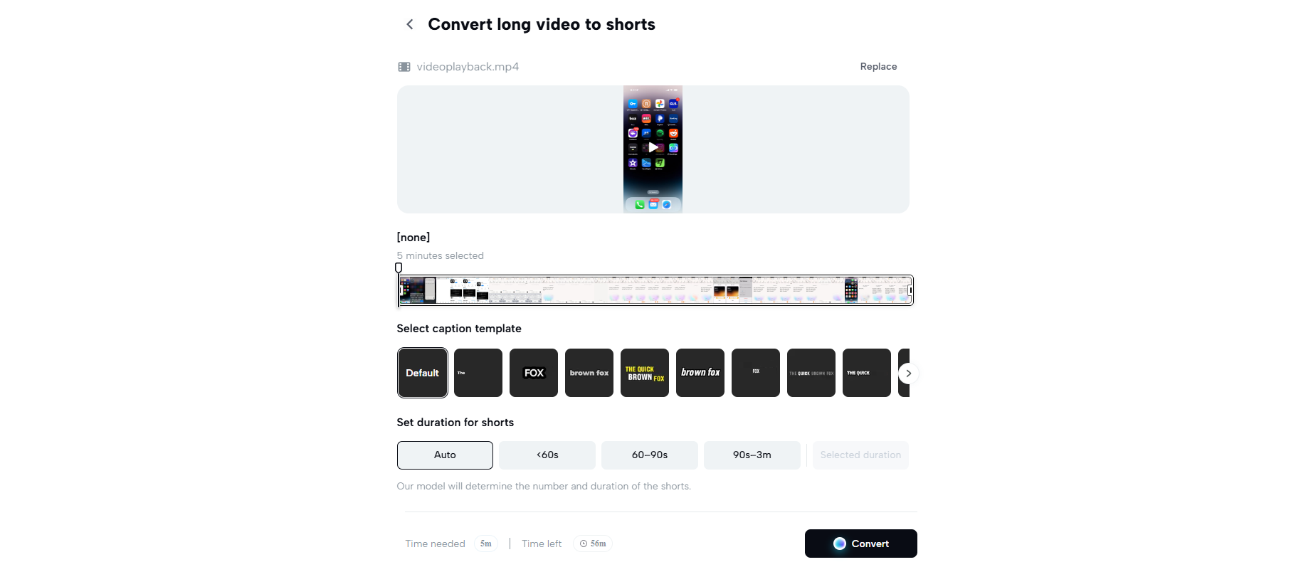 Personaliza clips con subtítulos