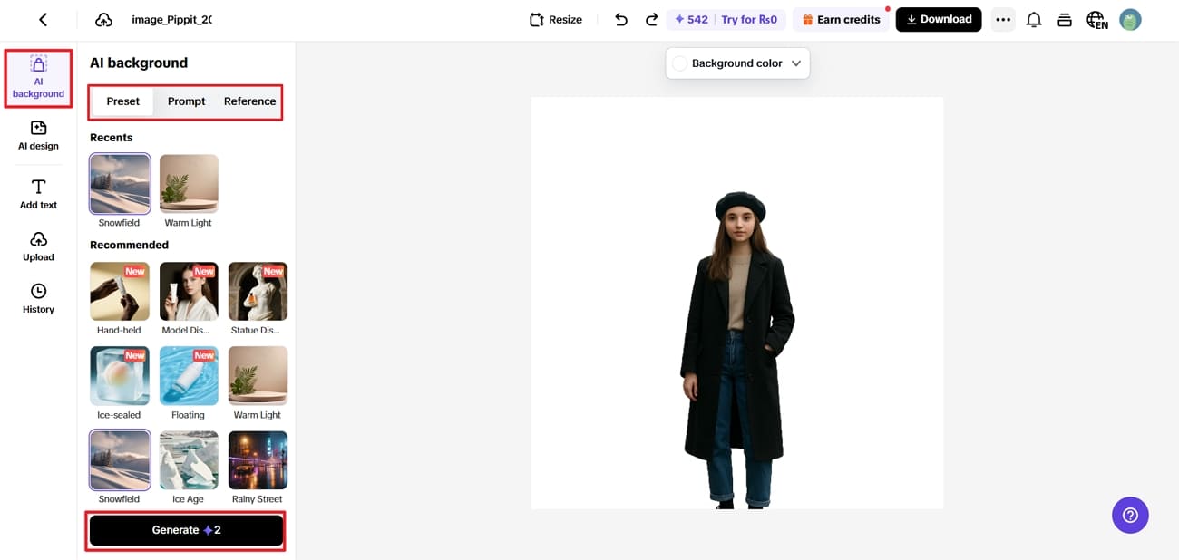 Poista ja muuta taustaa