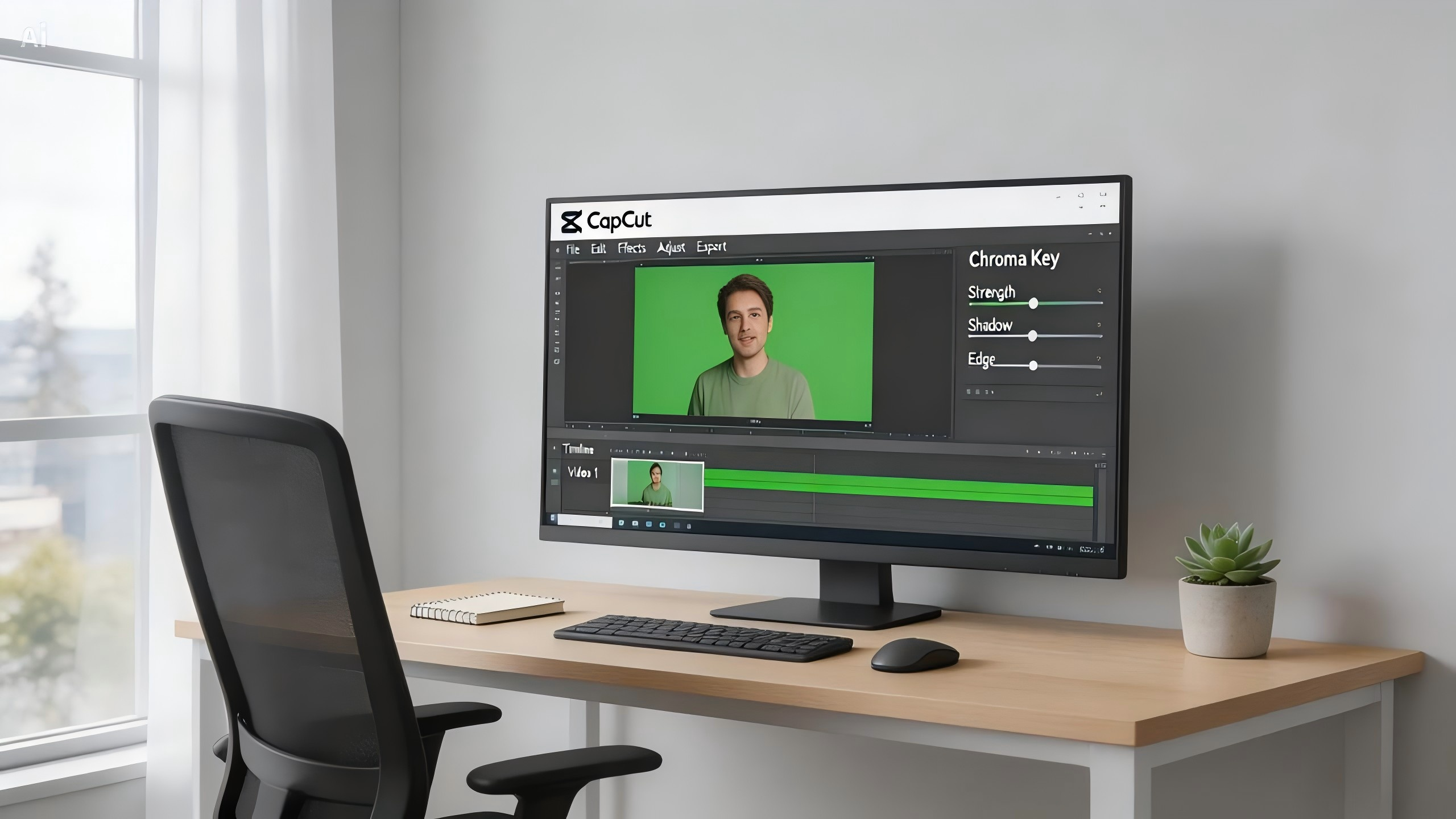 chroma key feature werkt niet