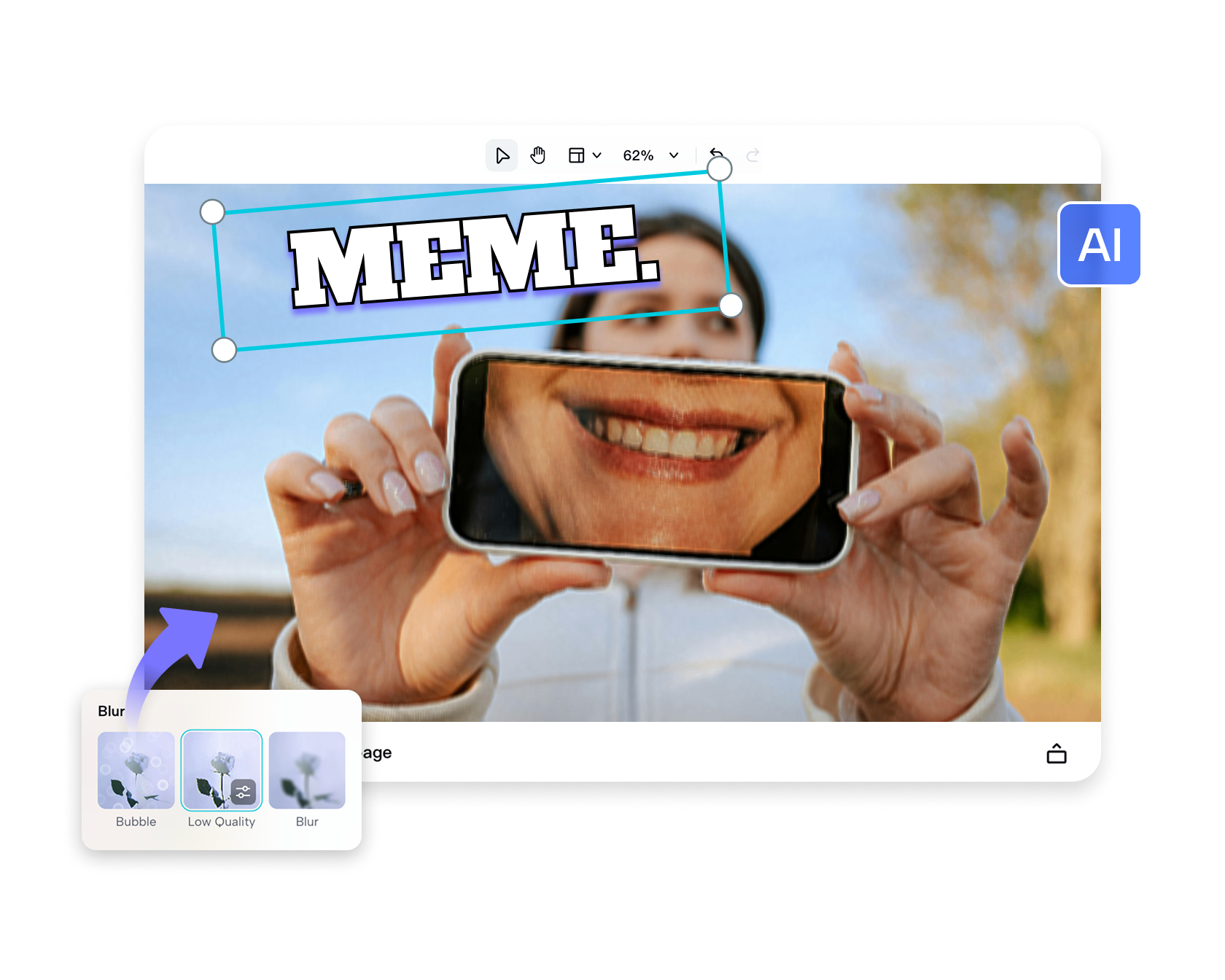 low quality image maker