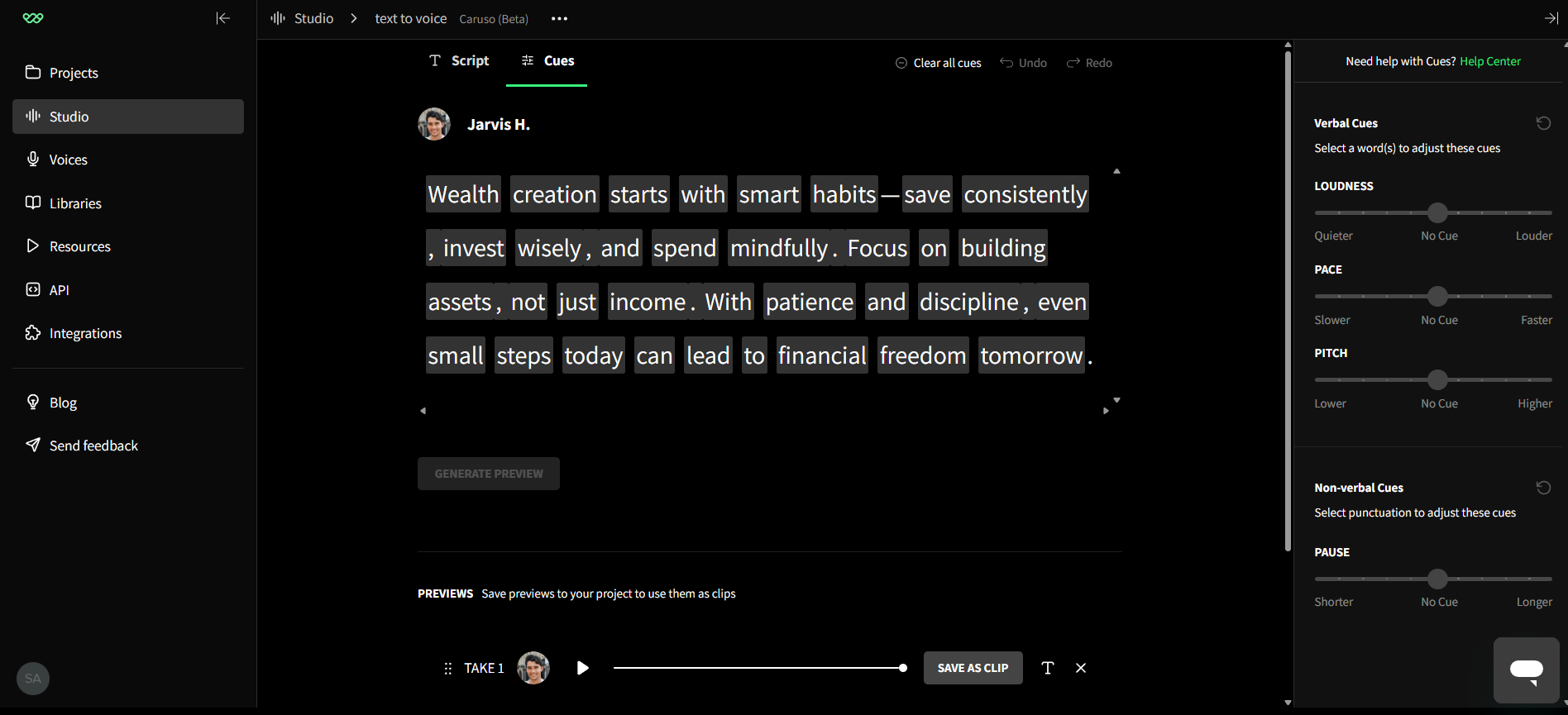 Voz de robô realista com WellSaid Labs