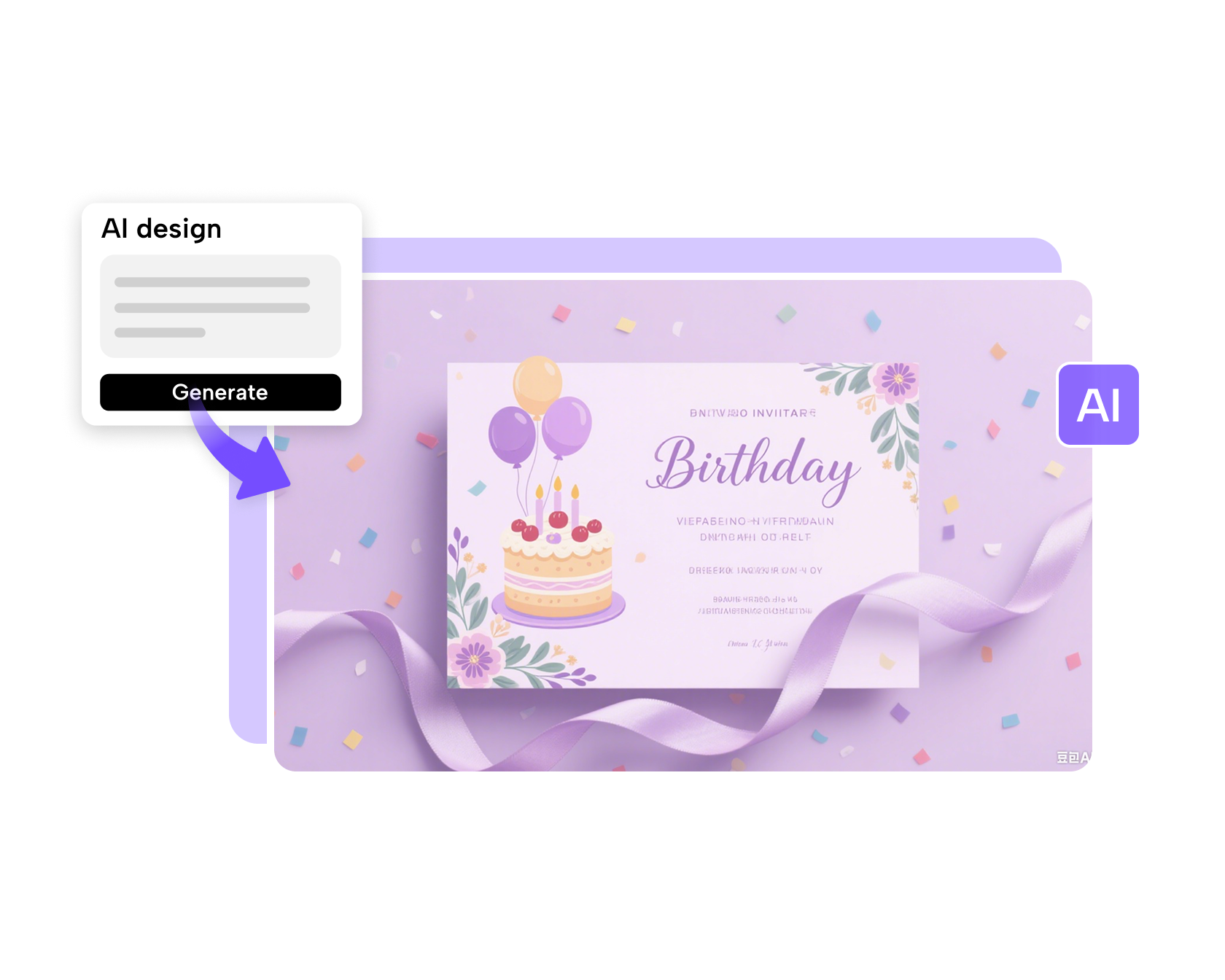 Free birthday invitation background Maker Online