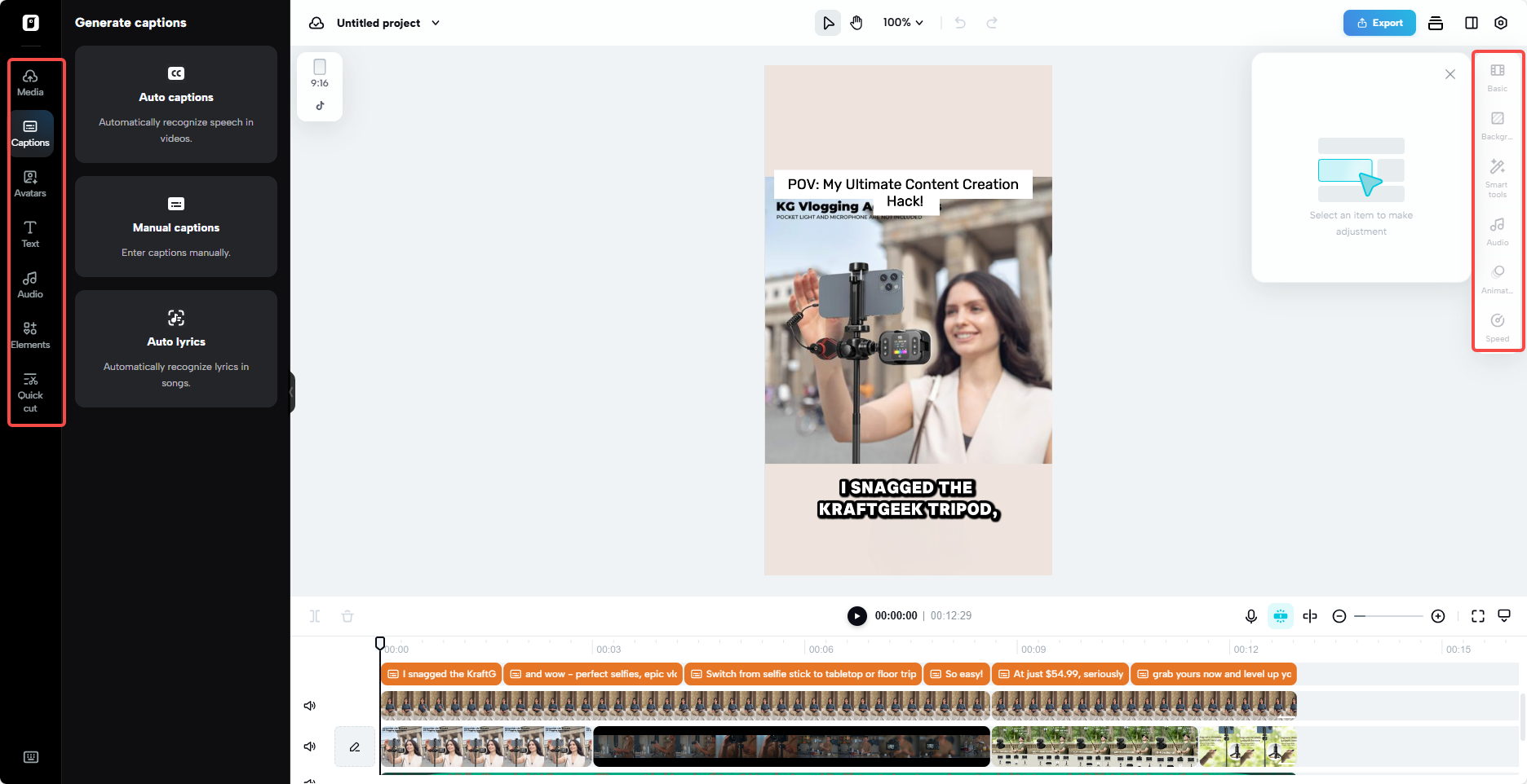 Edit your video
