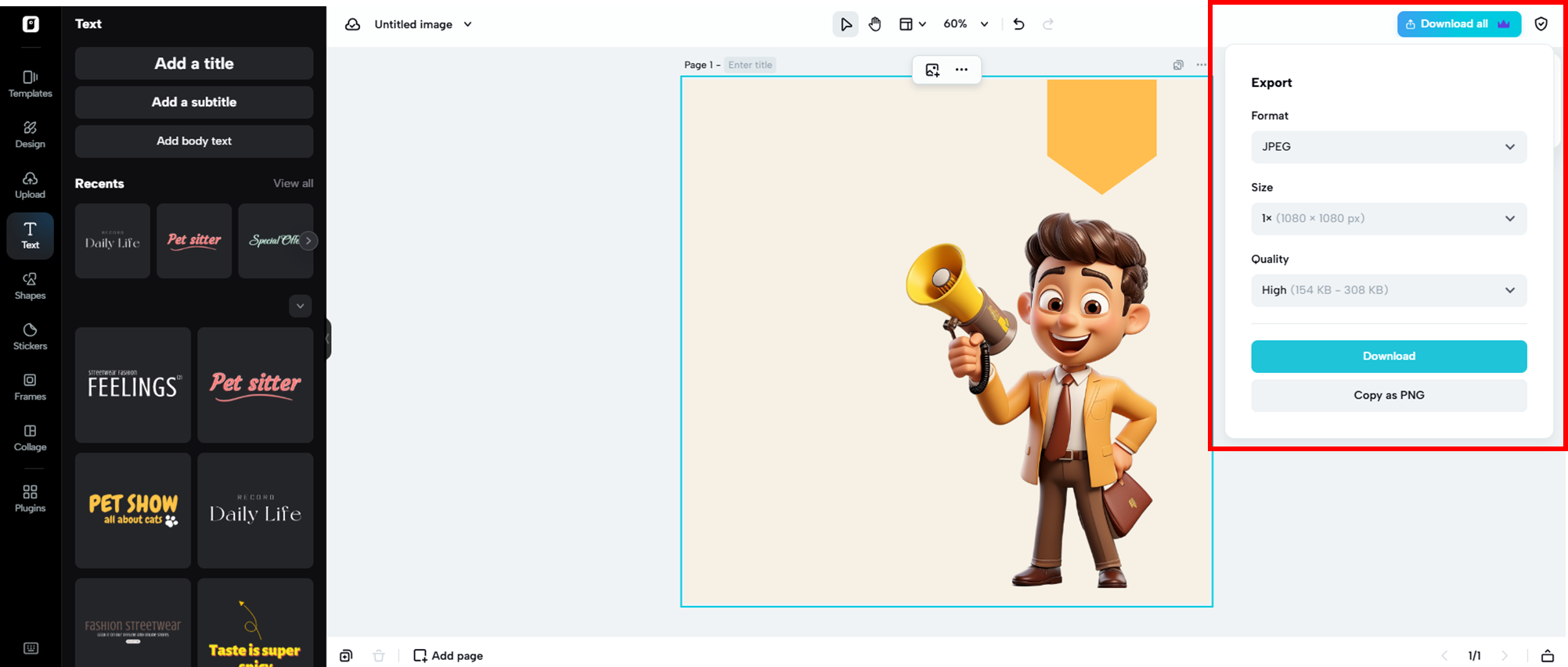 Export your meme