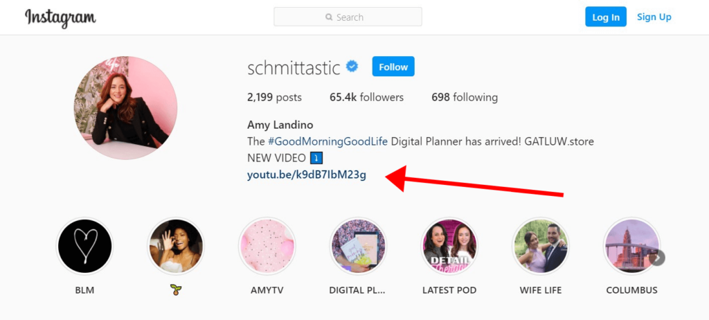 โปรโมตช่อง YouTube บน Instagram