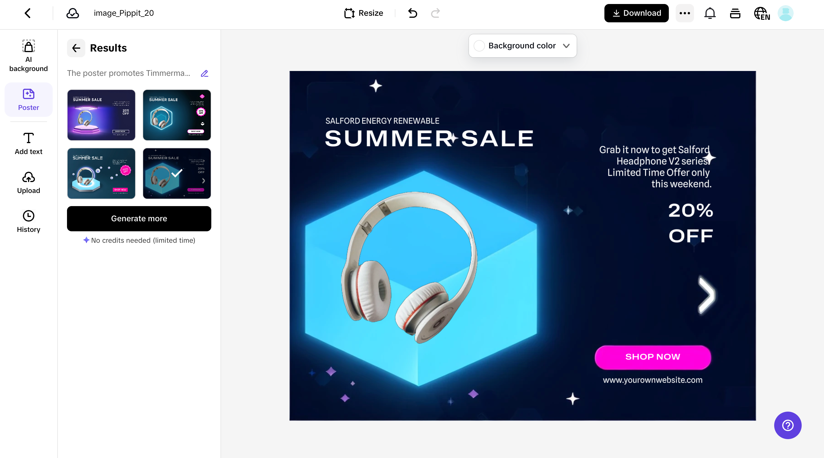 Customize your poster