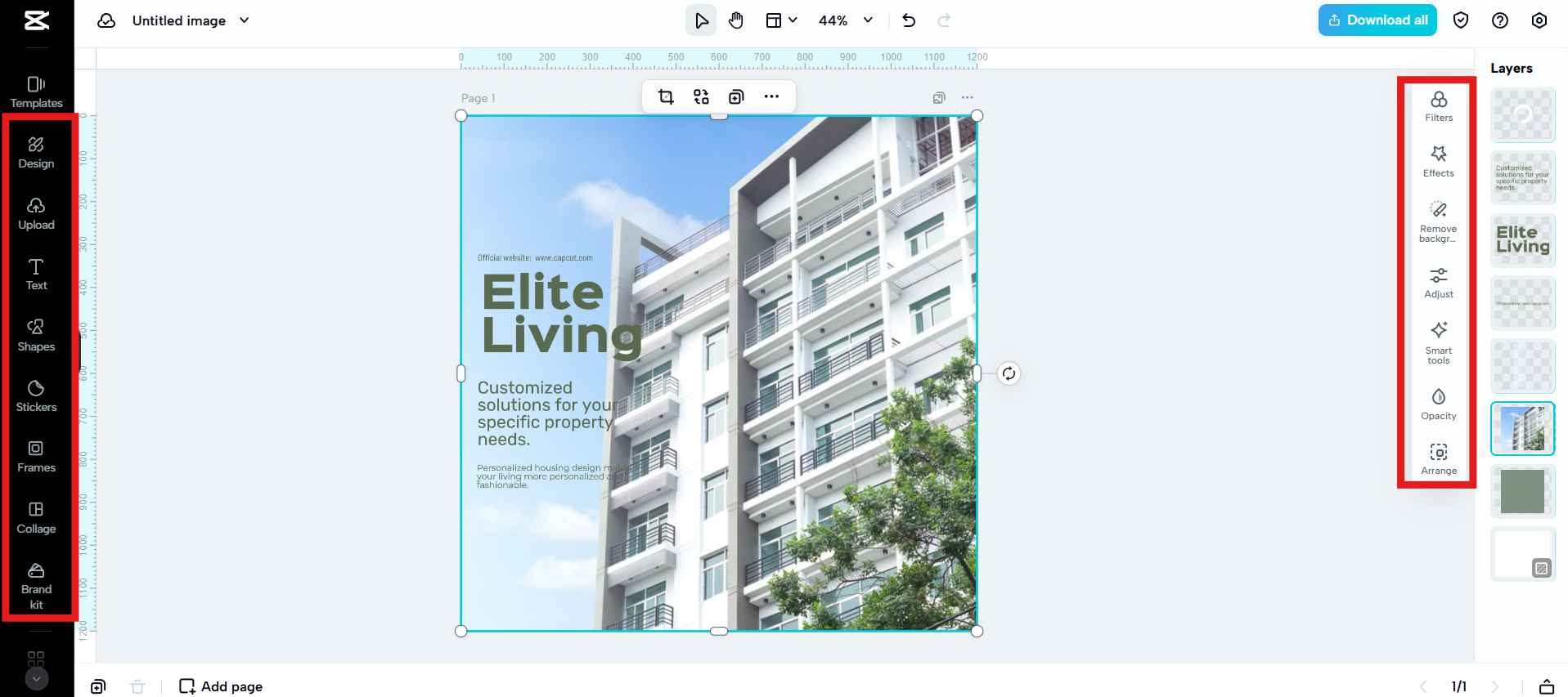 Customize the template with your own content