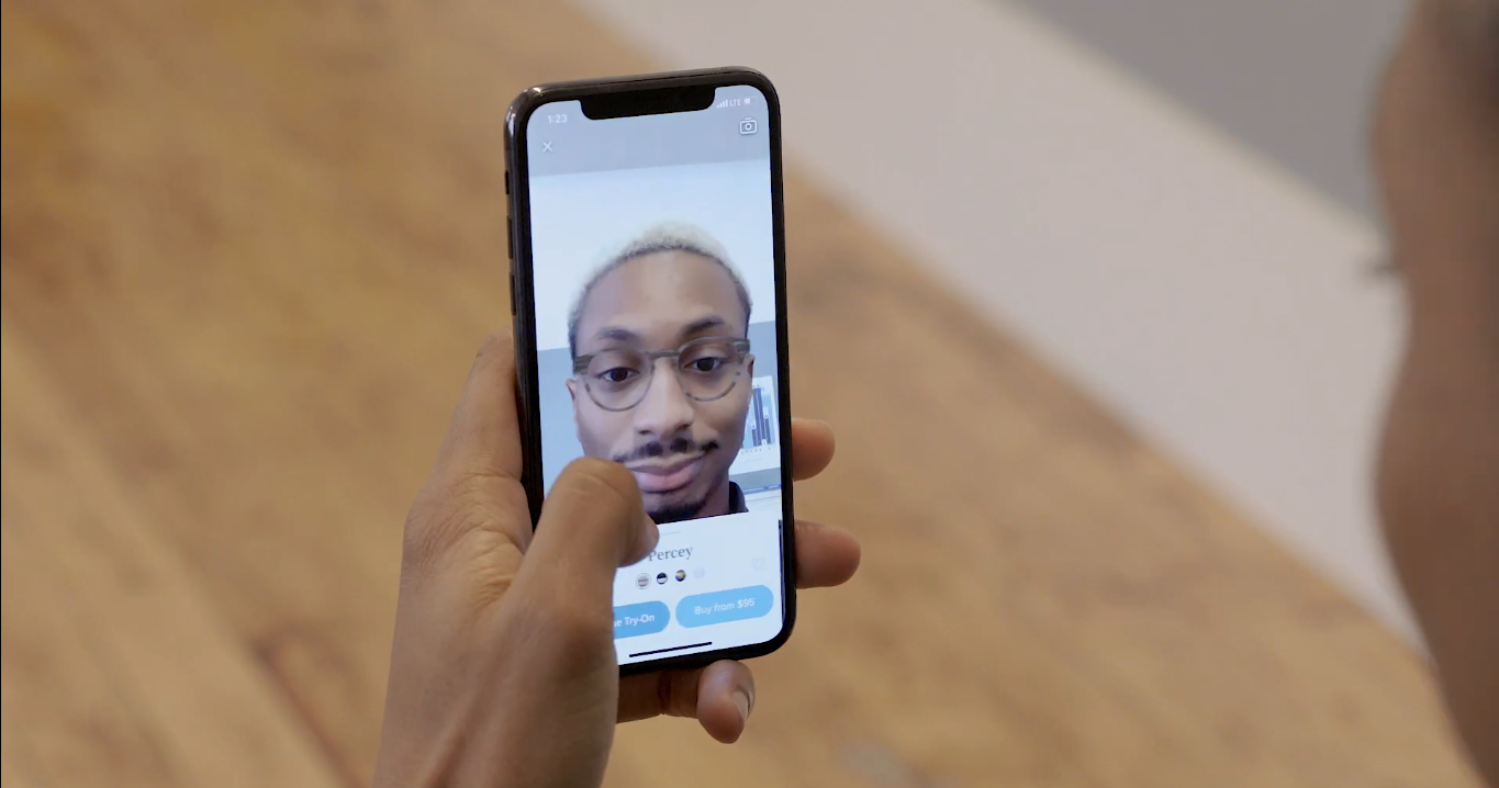 Warby Parker - virtual try-on