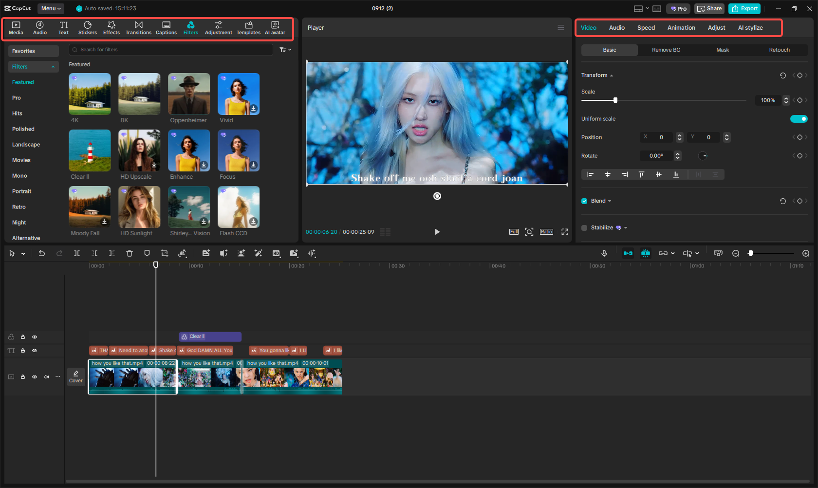 Chỉnh sửa video với các tính năng đa dạng