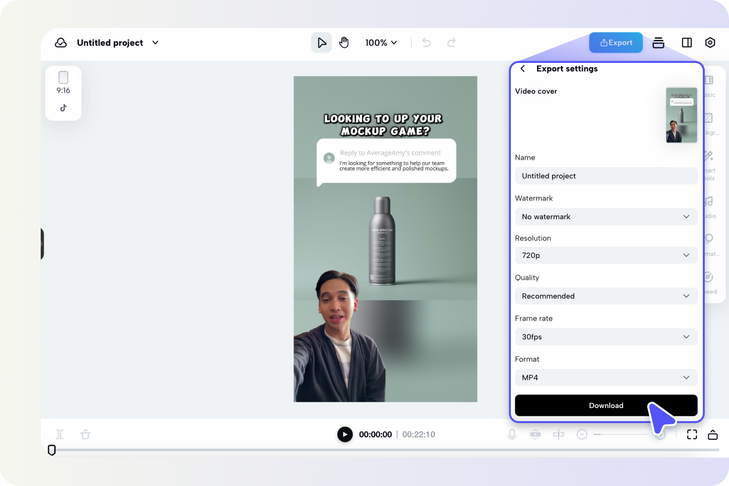 Export and share