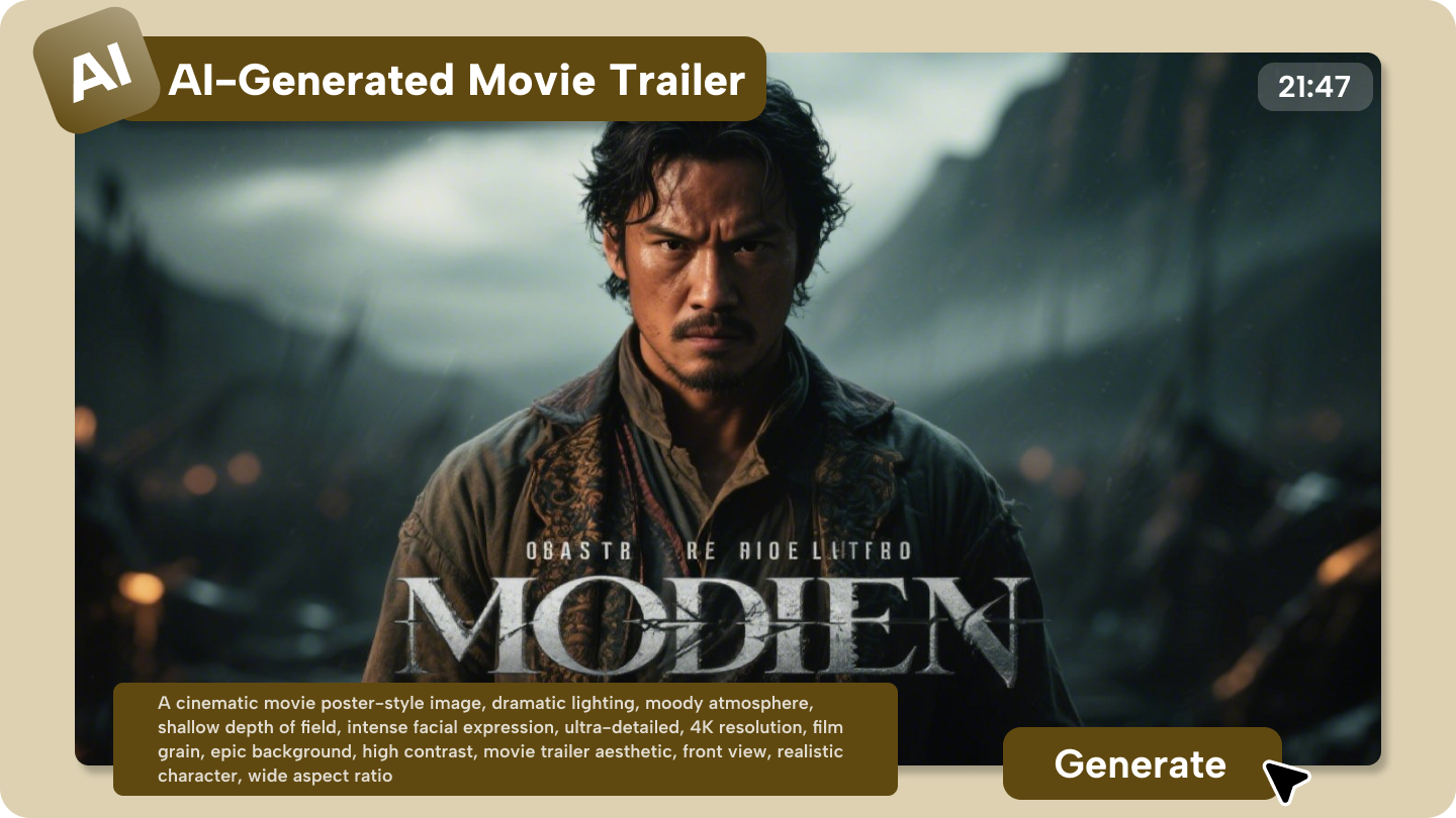 ai gegenereerde filmtrailer
