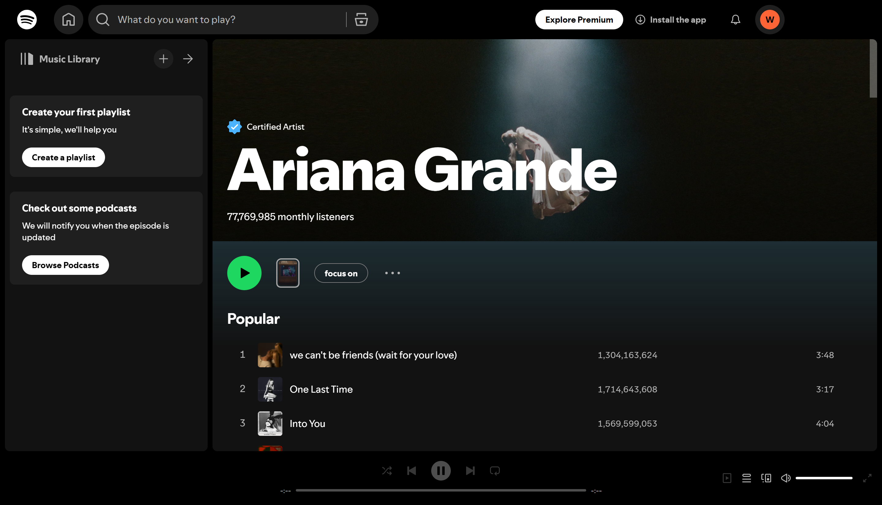 Ariana Grande - Artis wanita yang paling banyak distrim di Spotify