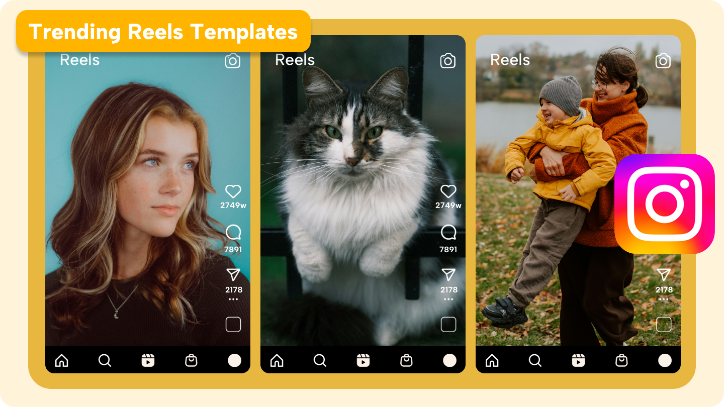 reel template app