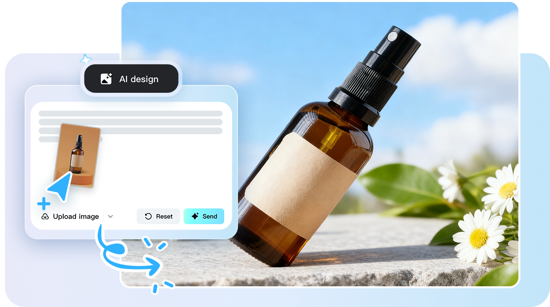 CapCut's AI design for product scene generation & batch replacement