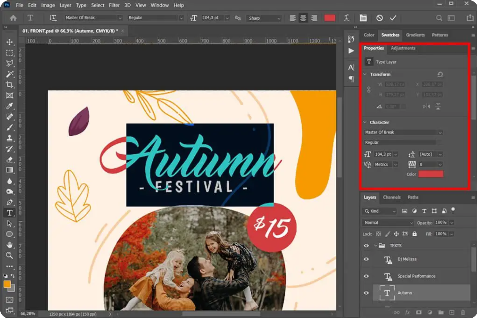 Створення макета флаєра в Photoshop