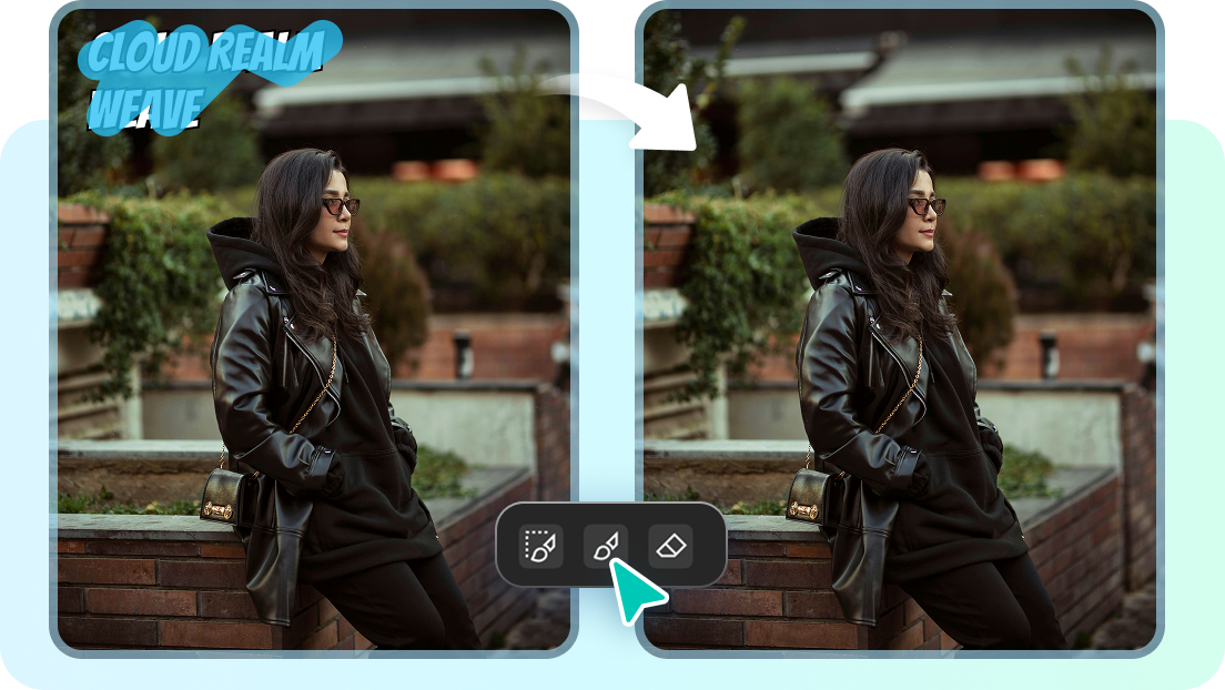 CapCut's precise brush tool for custom watermark removal in videos