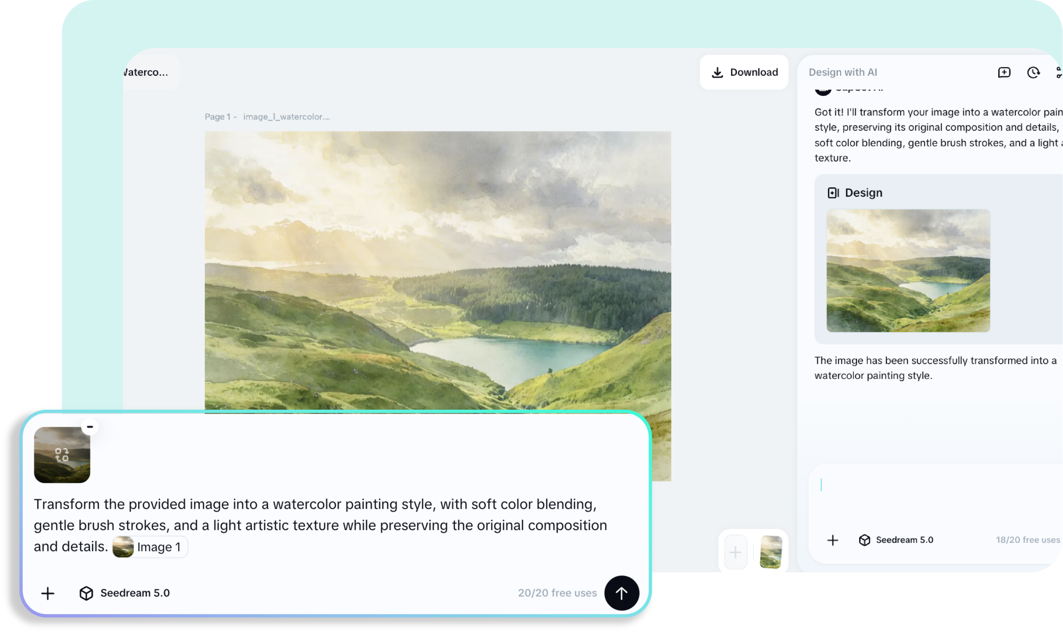 Step 2: Upload, Prompt, and Generate