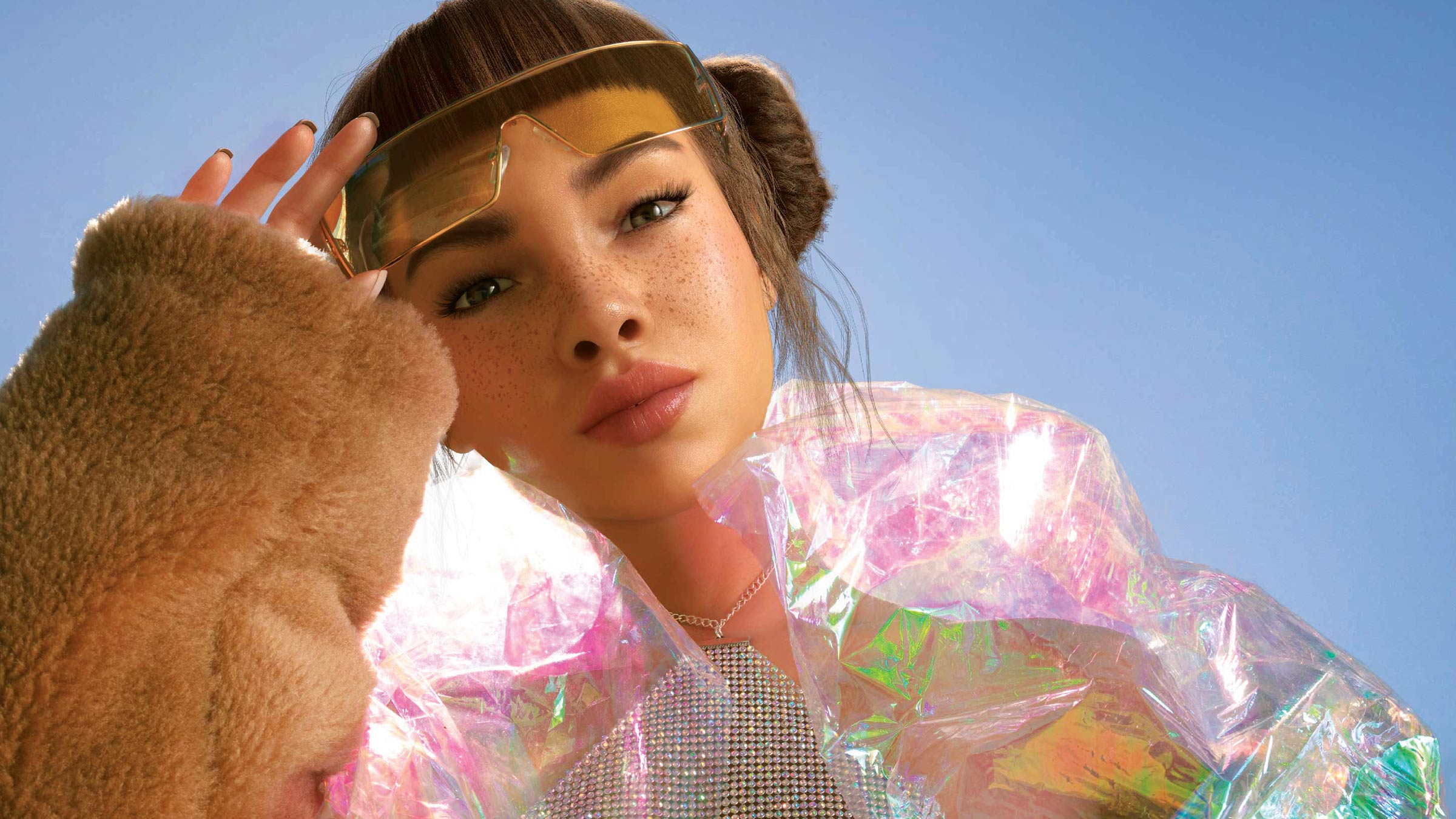 IA influenciadora Lil Miquela em campanha de moda