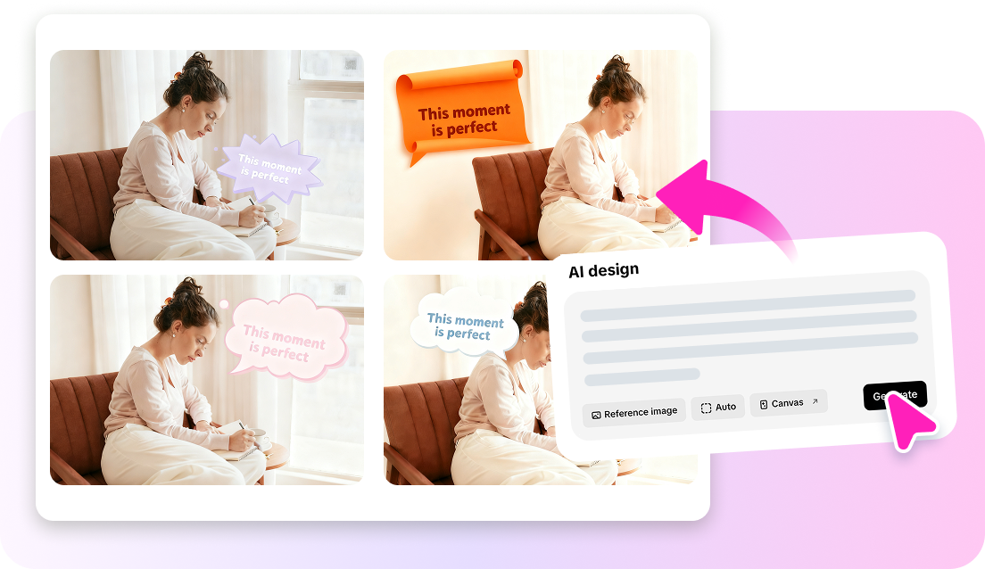 Generate and add speech bubbles to any image
