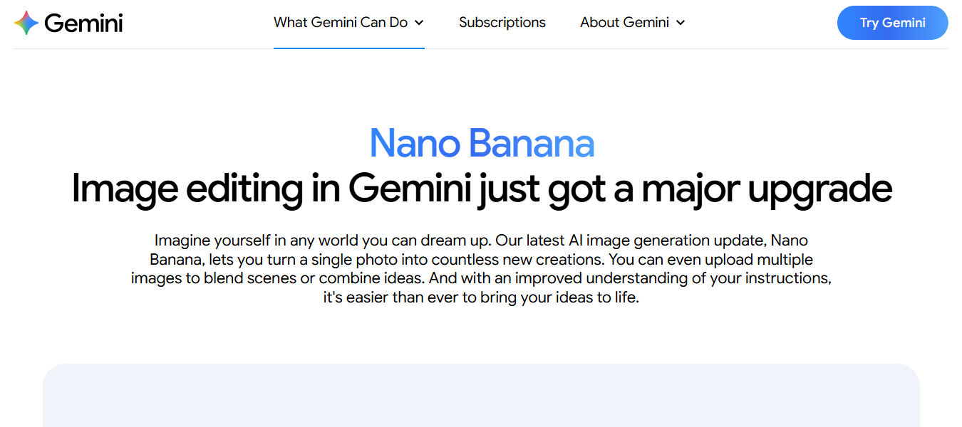 Modelo de generación de imágenes Nano Banana de Google