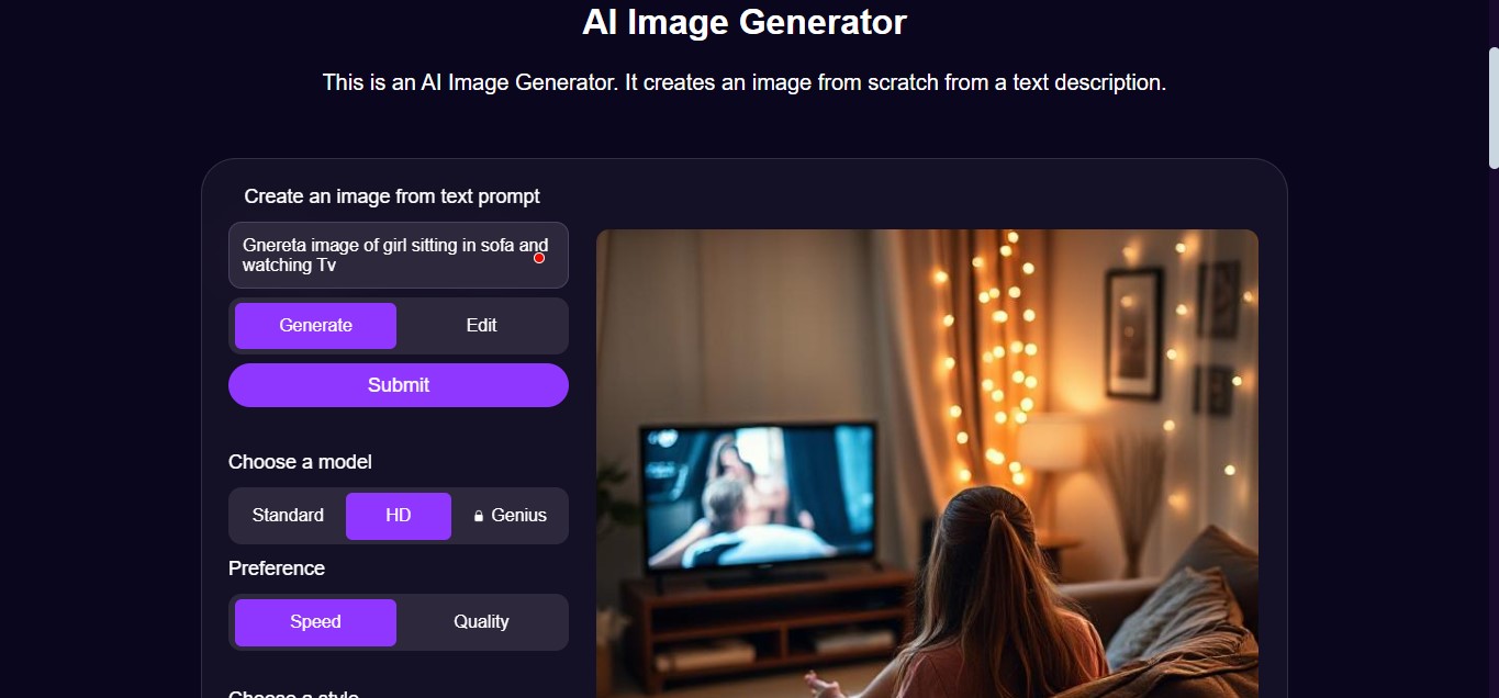 DeepAl - best AI image generator with no restrictions
