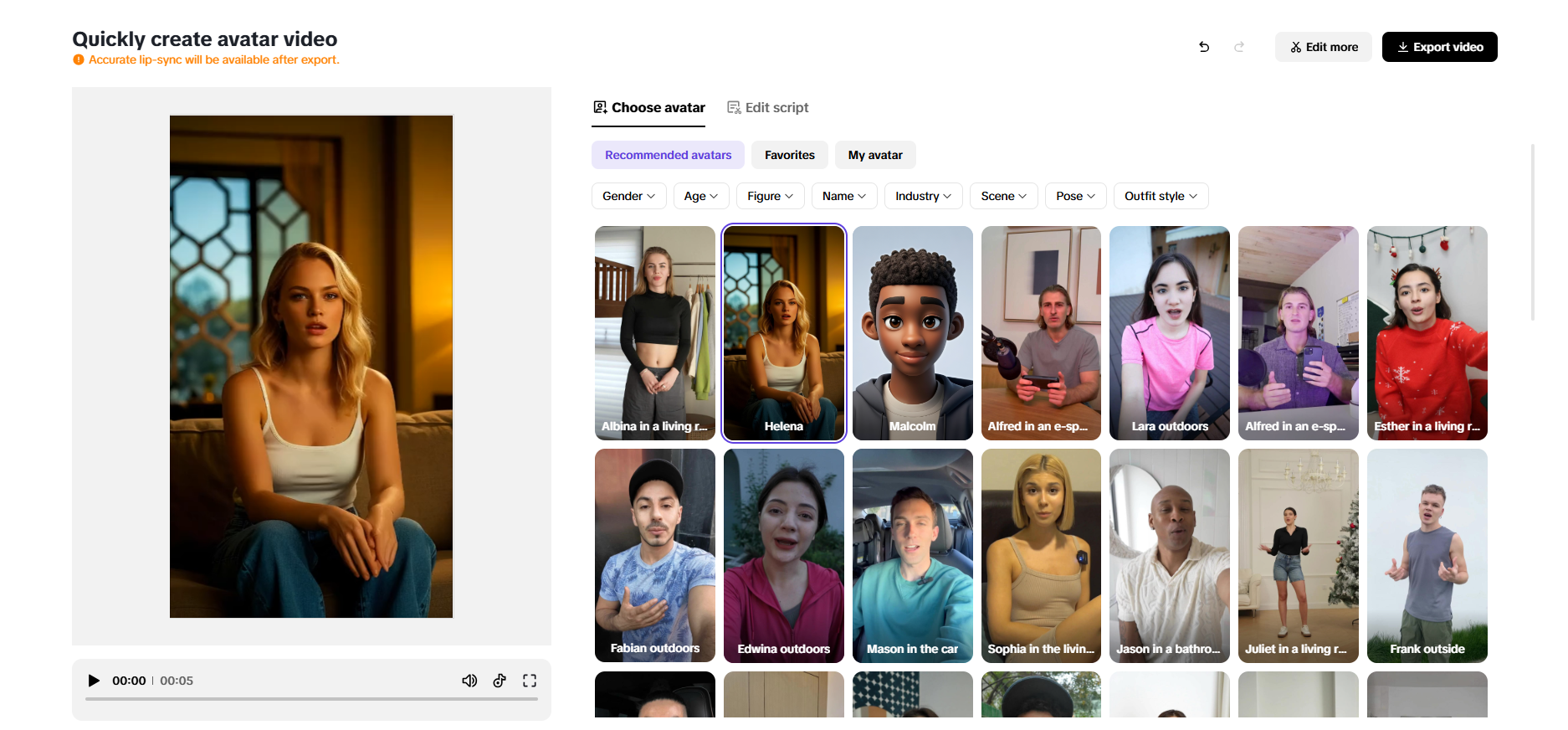 AI-powered avatar