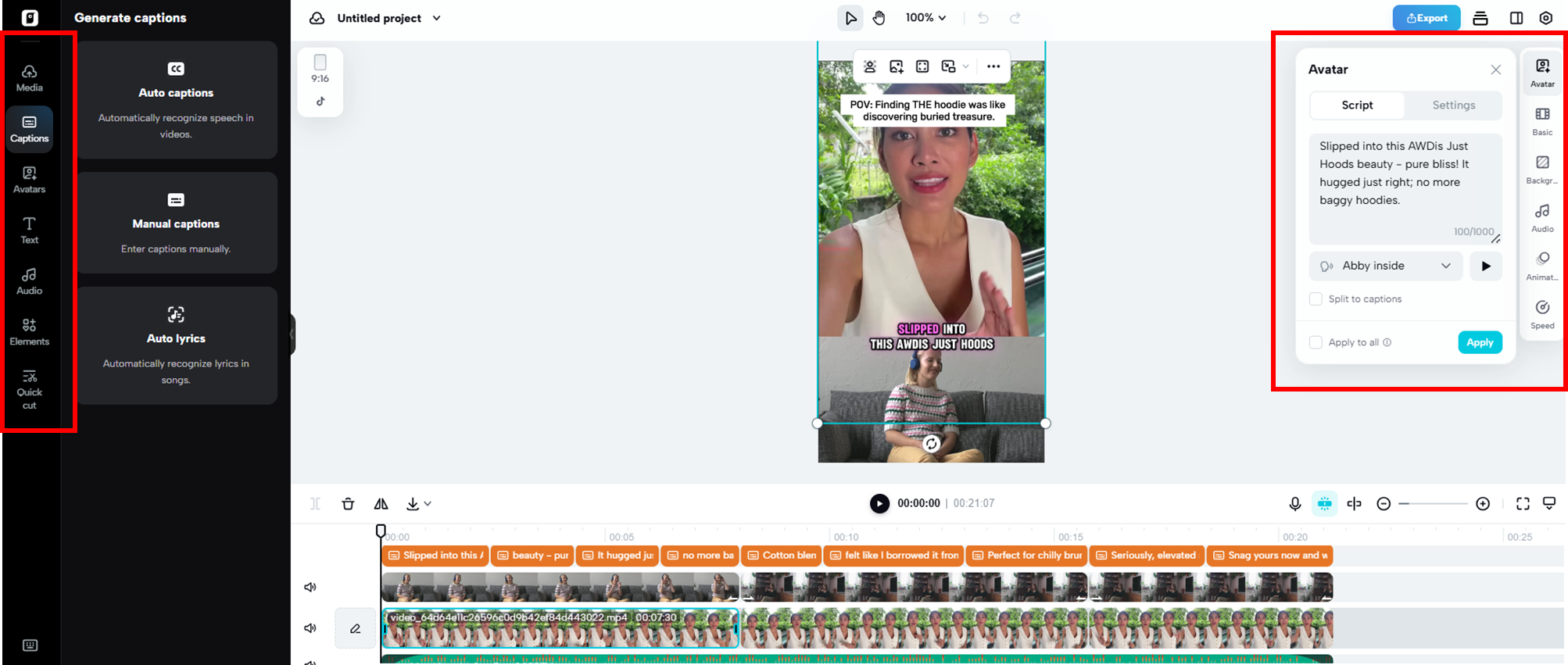 Pippitの動画編集ツールを活用してください。