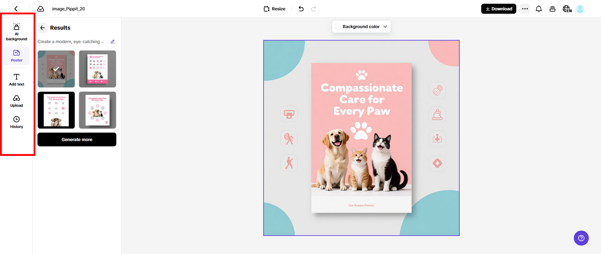 Customize your poster