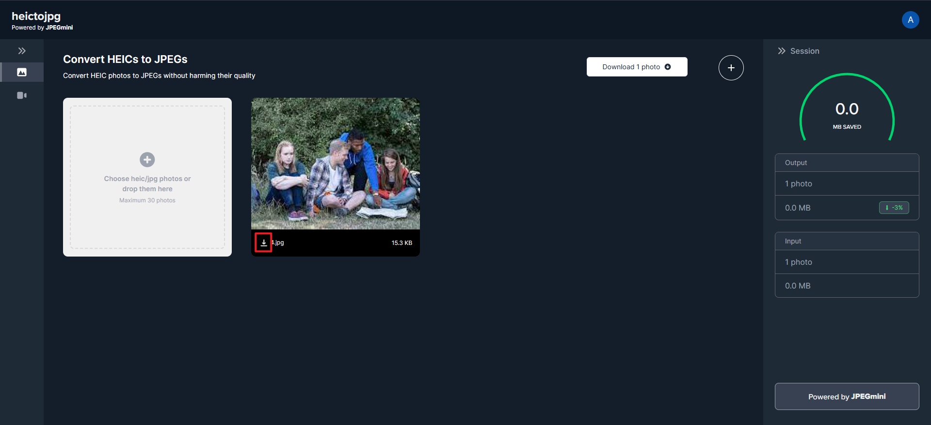 konvertera HEIC till JPG på nätet