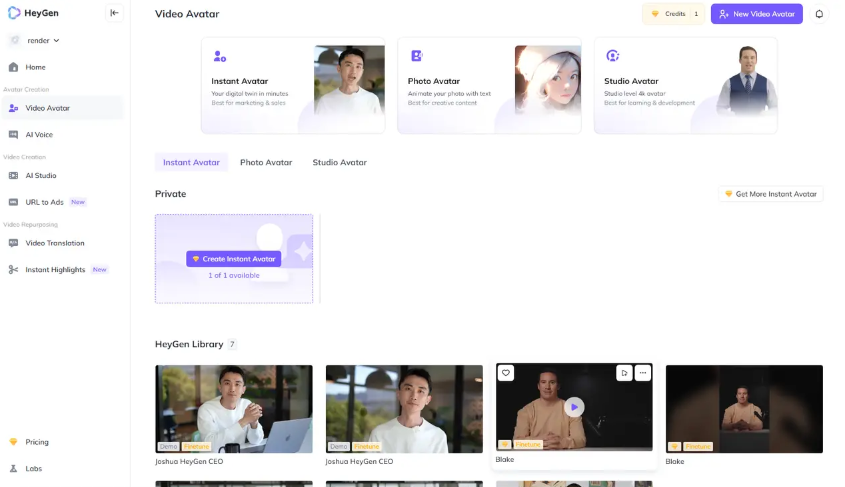 Jak vytvořit AI avatar na online platformě HeyGen