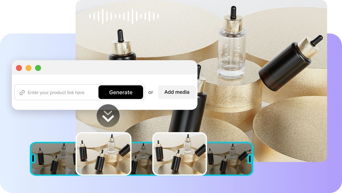 One-click story generation from product links