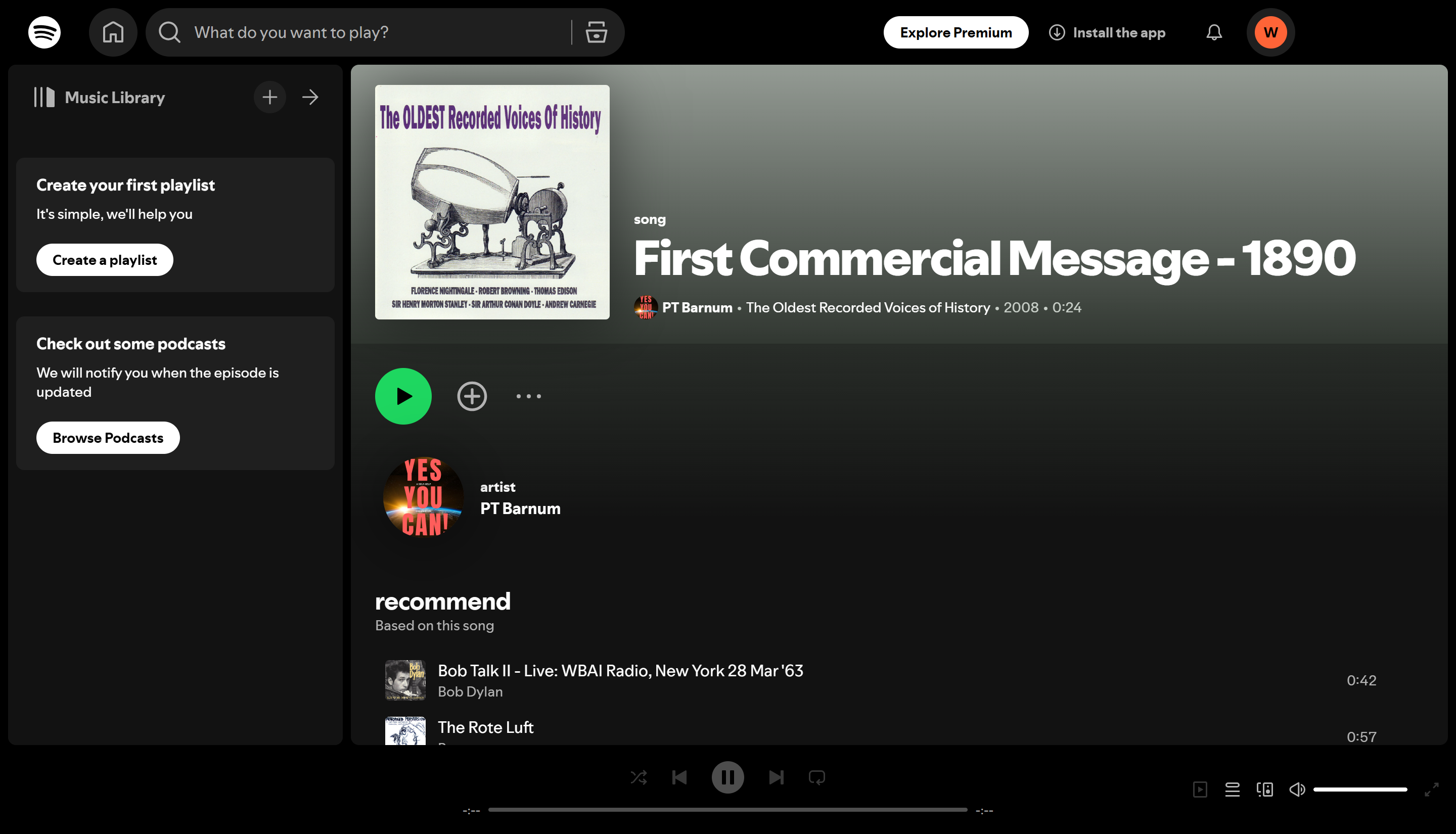 As 7 músicas mais antigas do Spotify: Clássicos imperdíveis: Primeiro Comercial (1890)