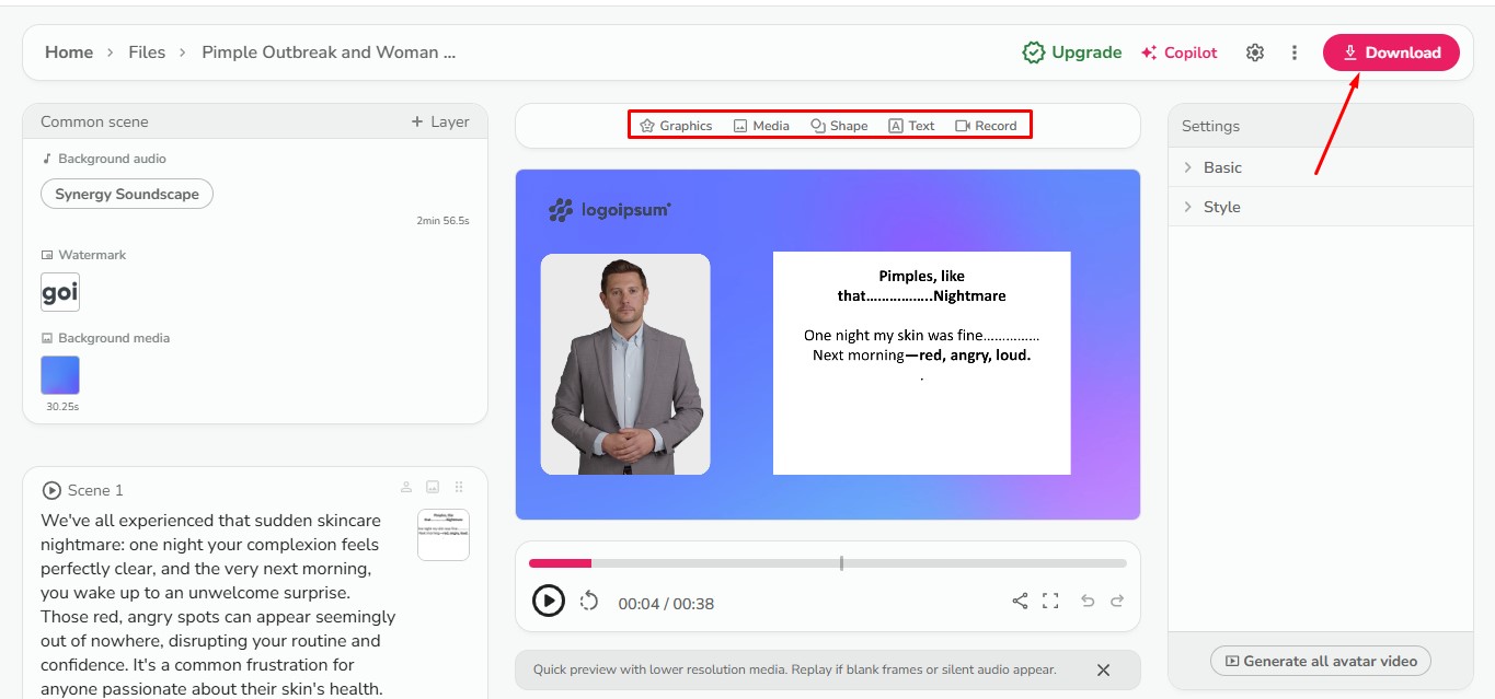 Download your video
