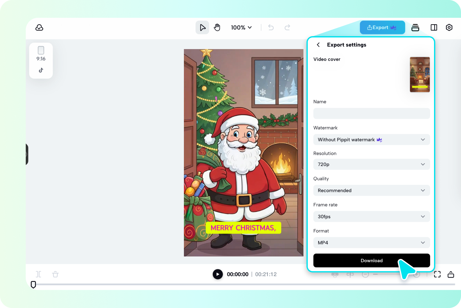 Edit and export video