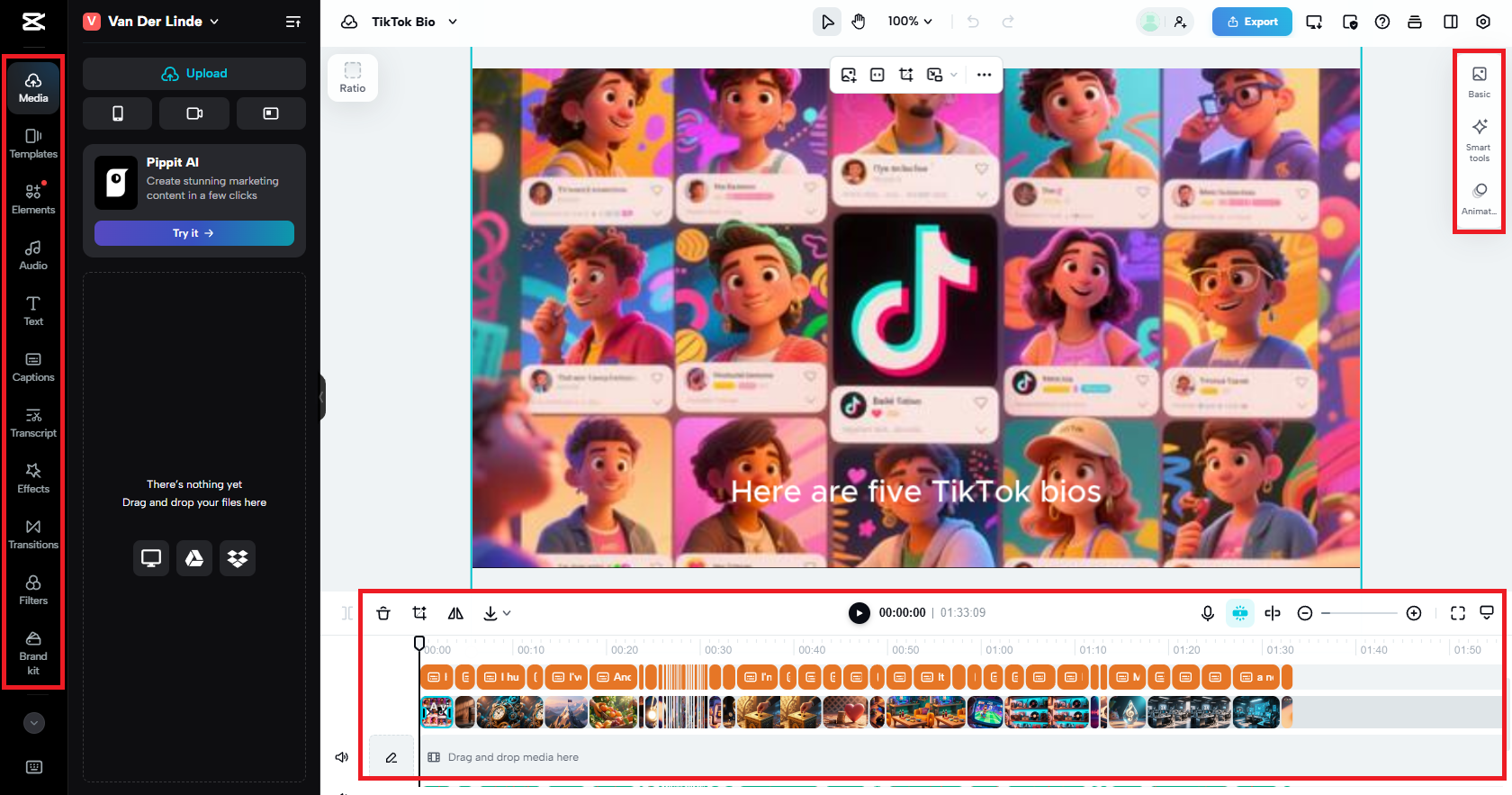 Ang pag-edit ng higit pang interface