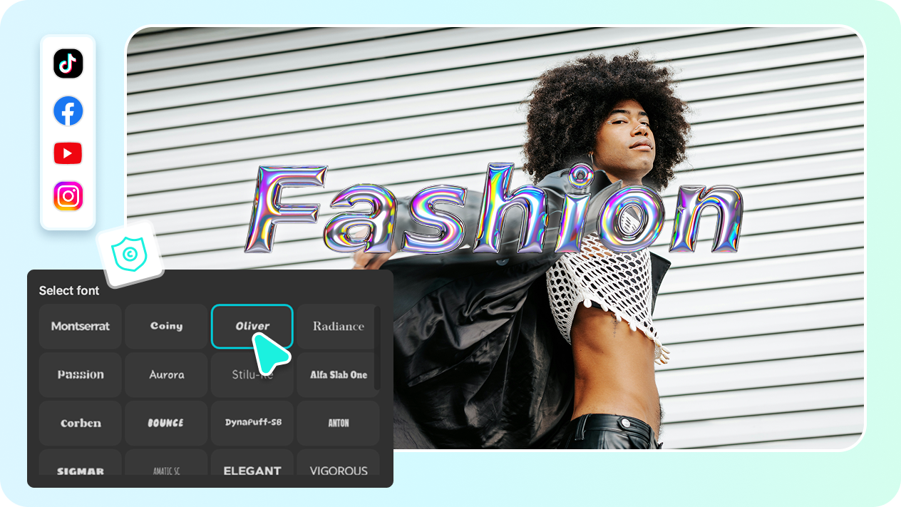 Create copyright-friendly content using CapCut's online word art generator for free
