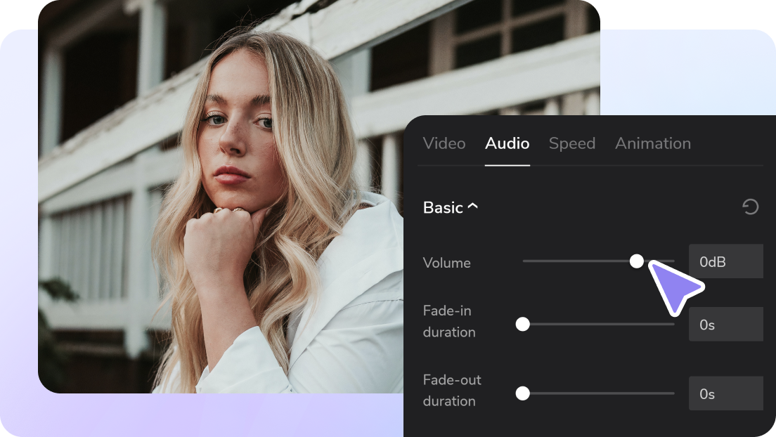 Customize the appropriate volume for speech