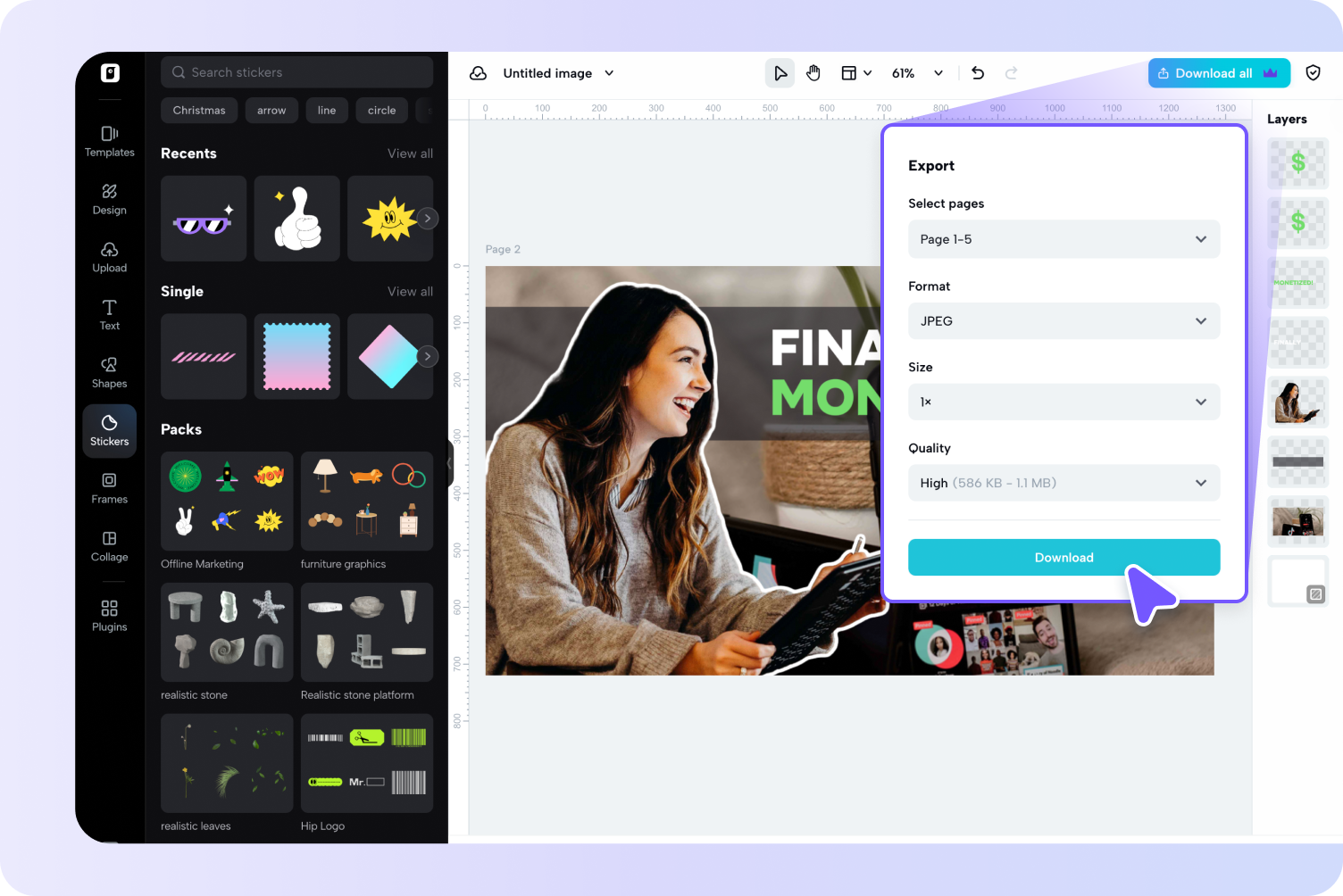Export and share