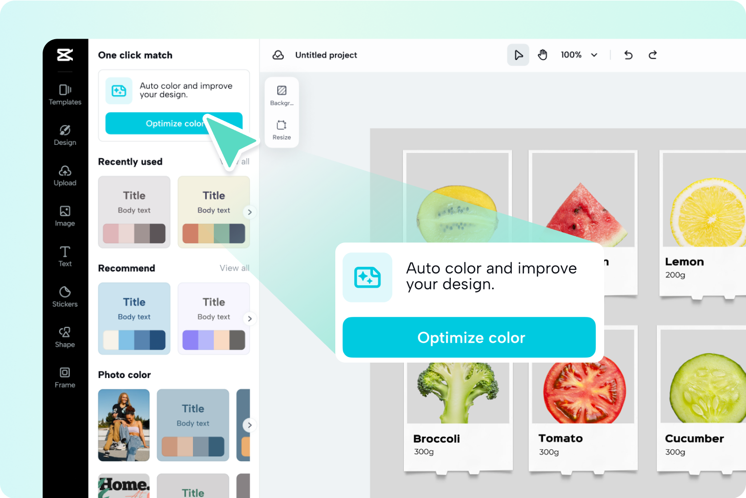 color match the image with AI