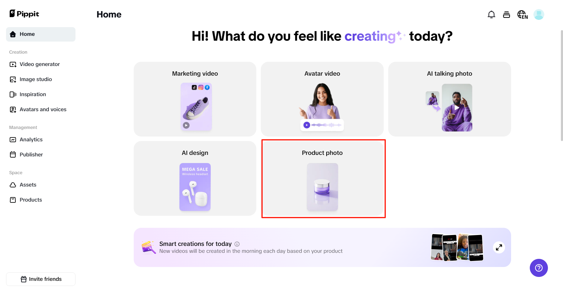 AI product photo