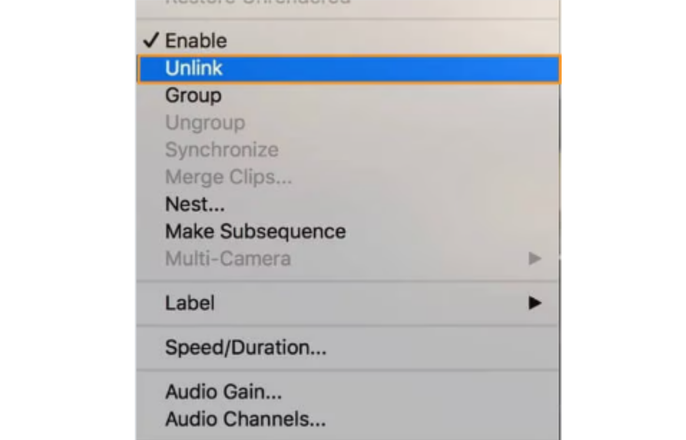 Come separare l'audio dal video in Adobe Premiere Pro