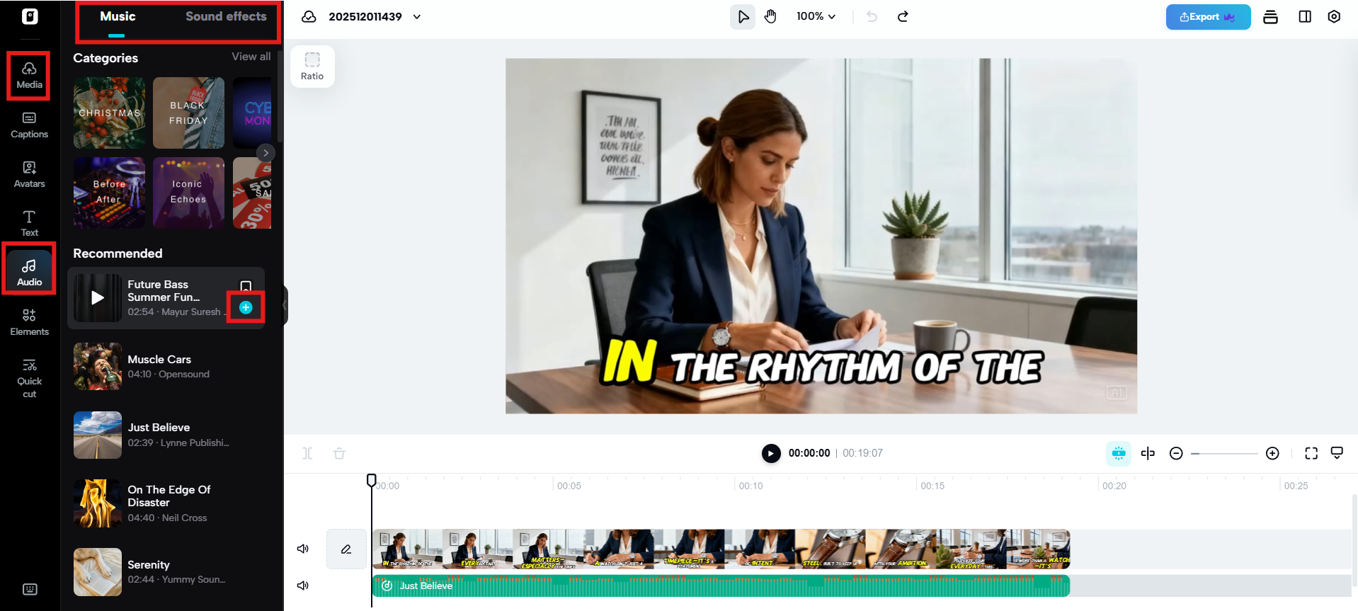 Lisää äänen lähde