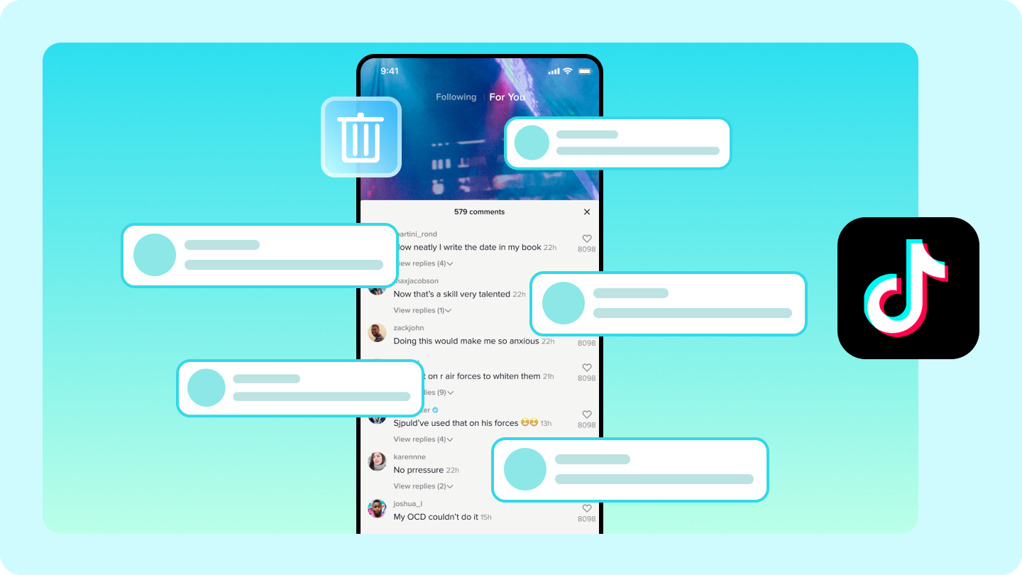 how to delete a comment on tiktok