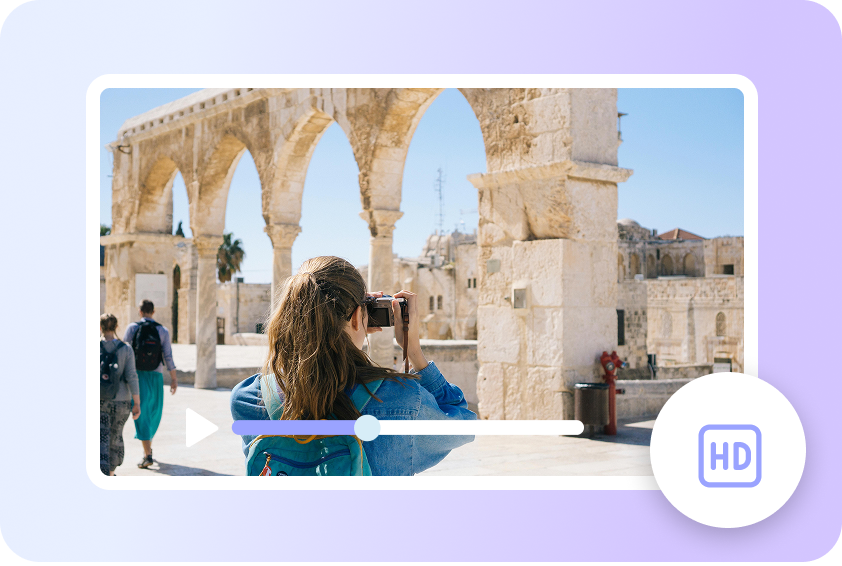 High-quality travel video