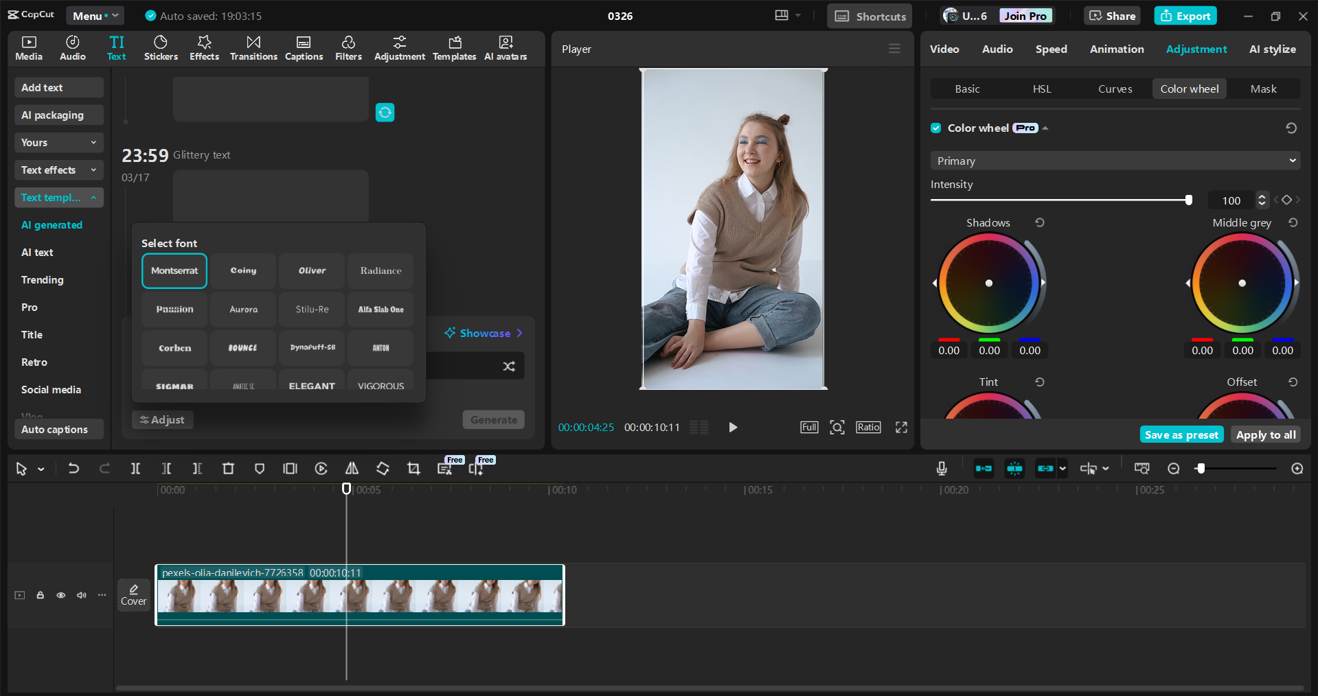 Antarmuka editor video desktop CapCut - cara terbaik untuk mengedit Instagram Anda Reels