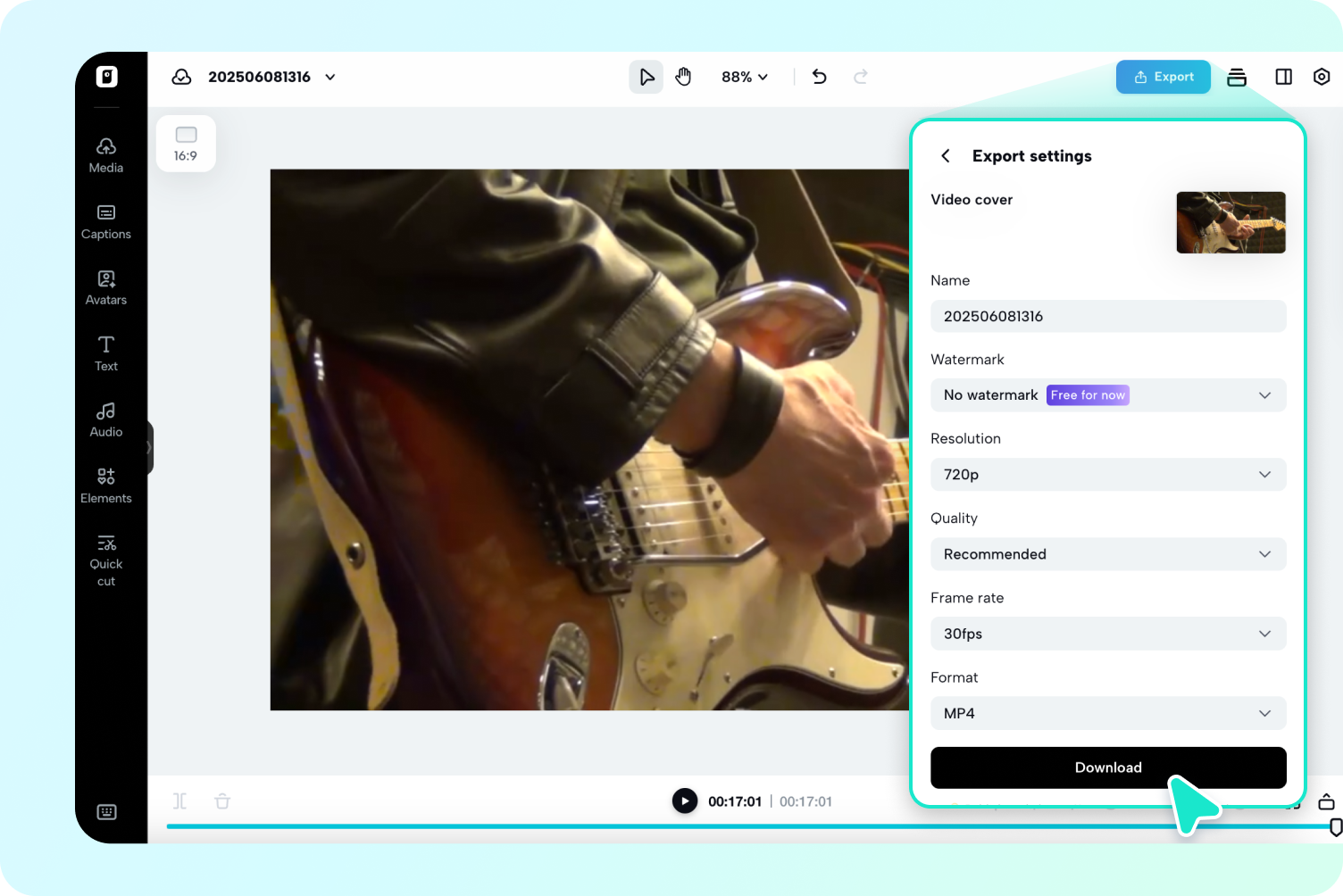 Download your video