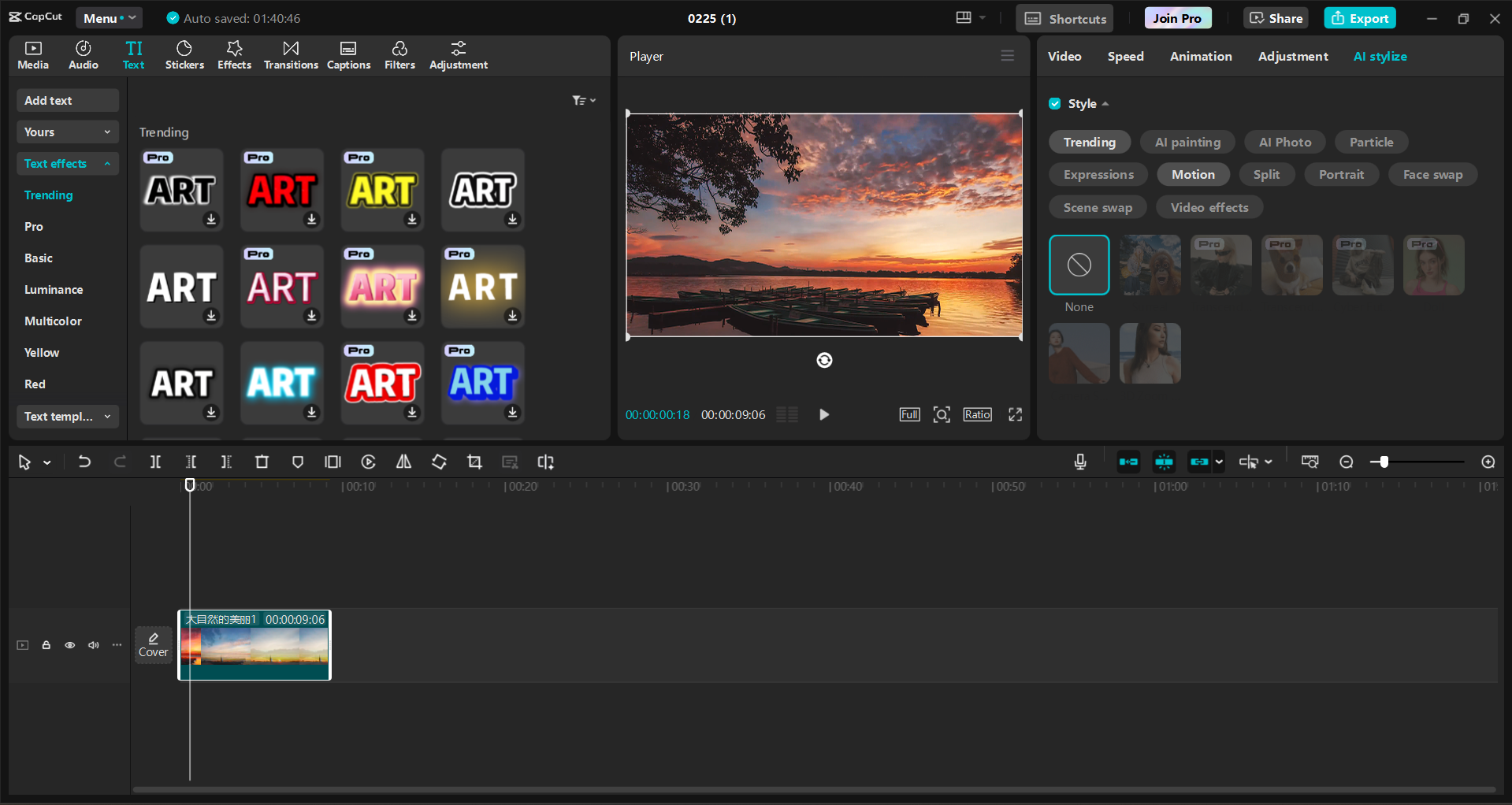 Interfața editorului video CapCut desktop - un instrument valoros pentru a face editare video ca un profesionist
