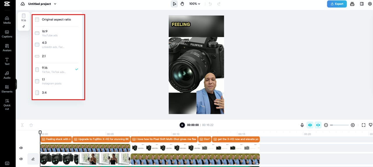 Platform-specific aspect ratios
